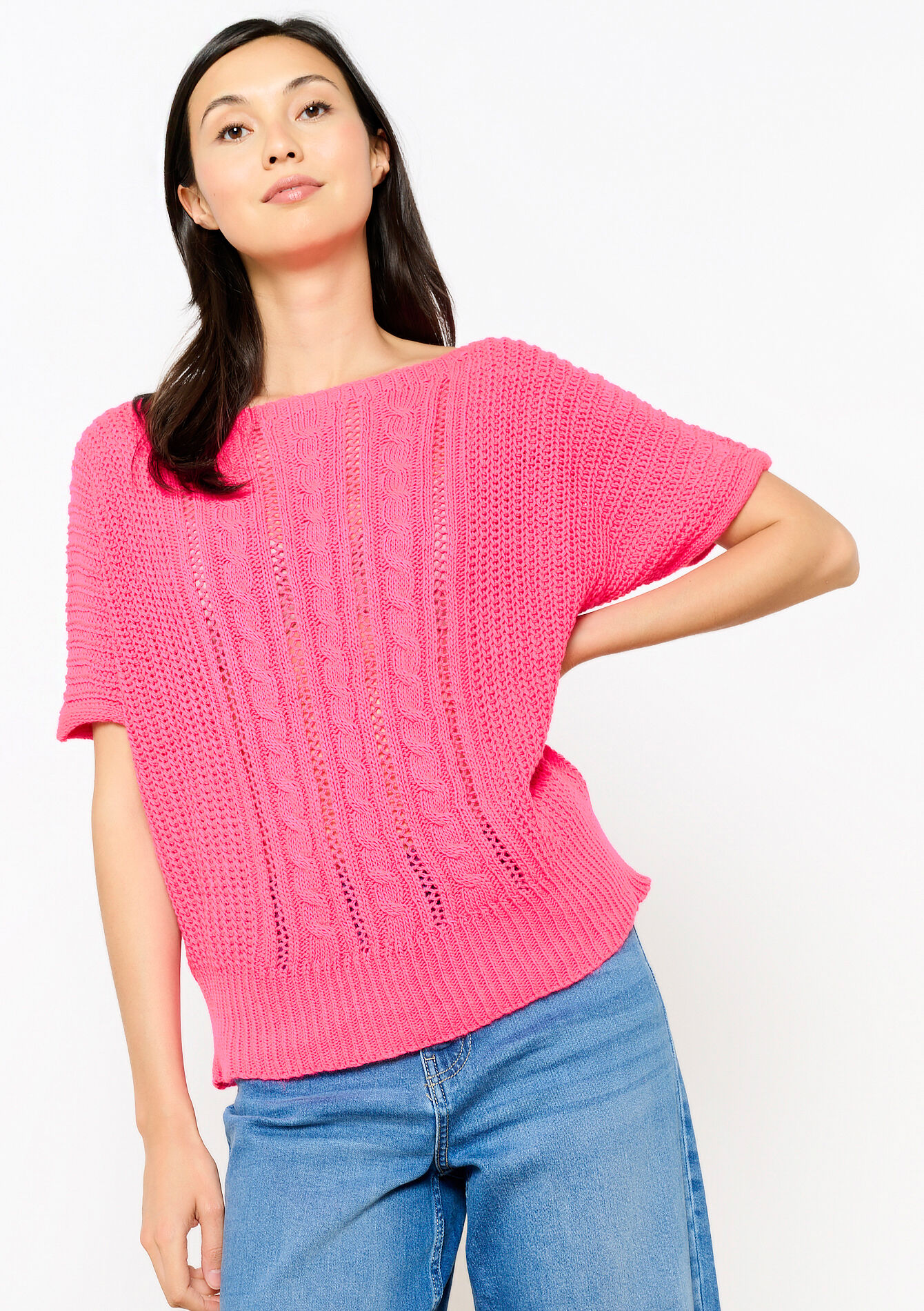 Cable-knit pullover, Cable-knit pullover, , back