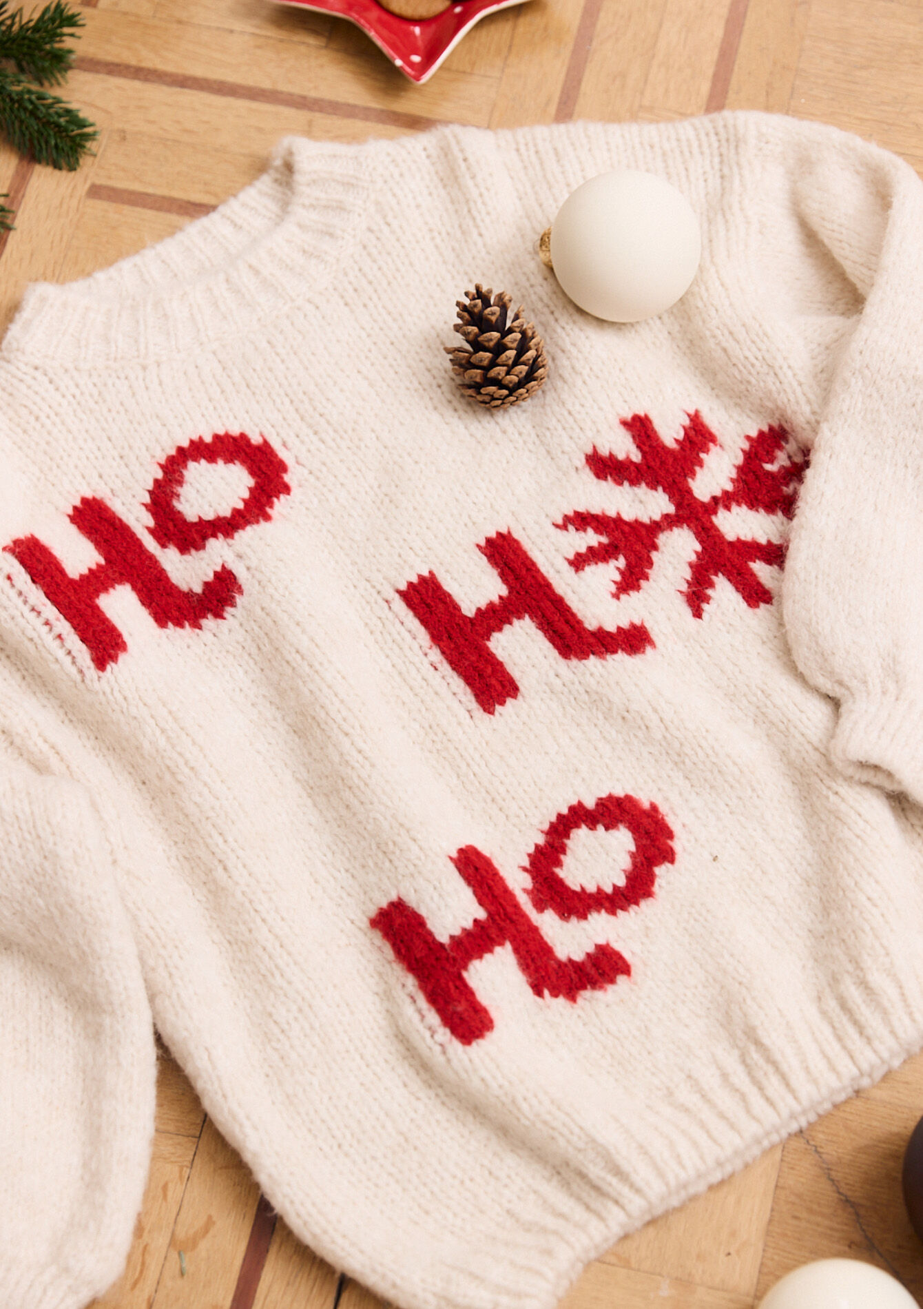 Jacquard kersttrui, Jacquard kersttrui, , back