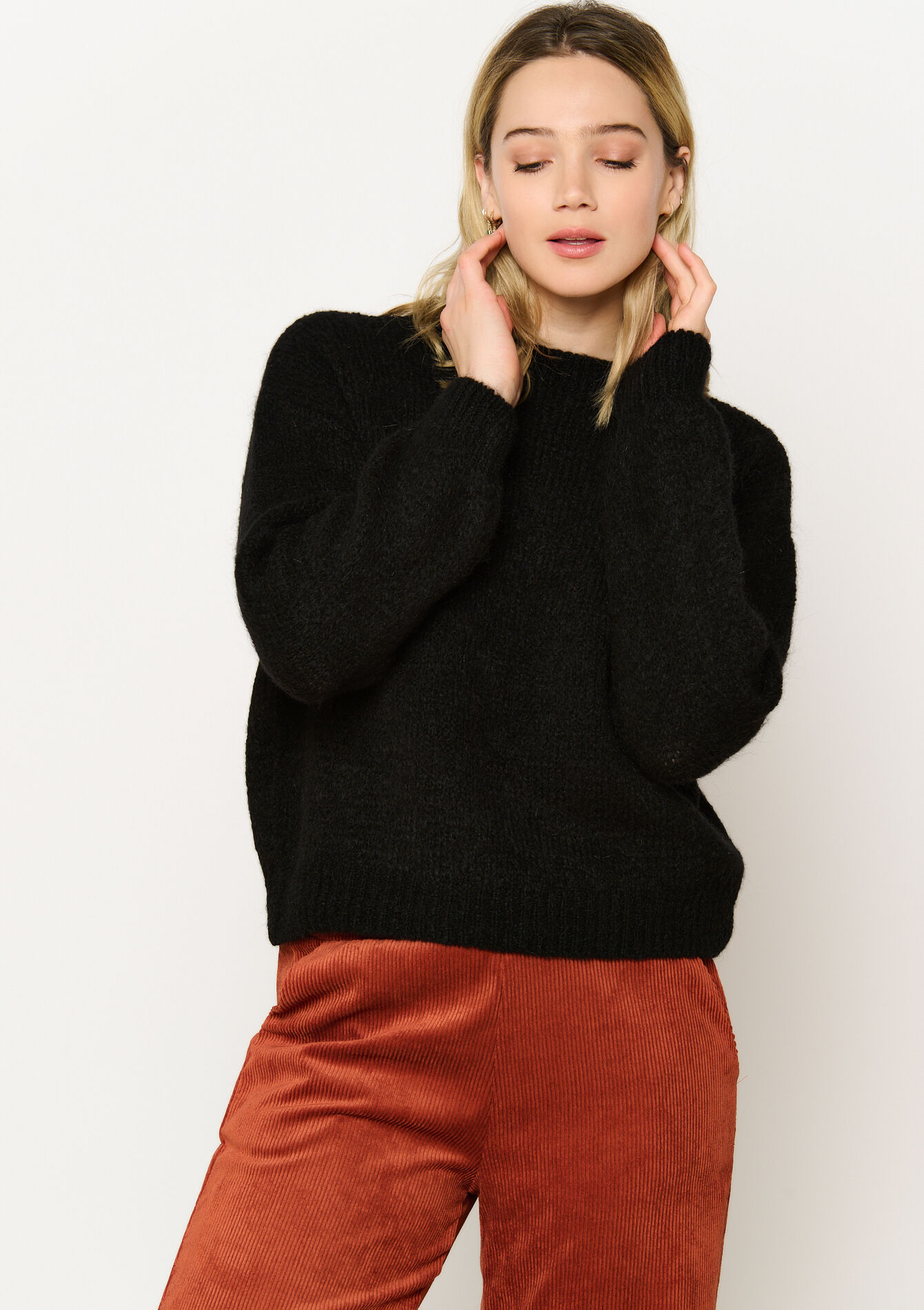Pull en mohair, Pull en mohair - BLACK - 04006828_1119
