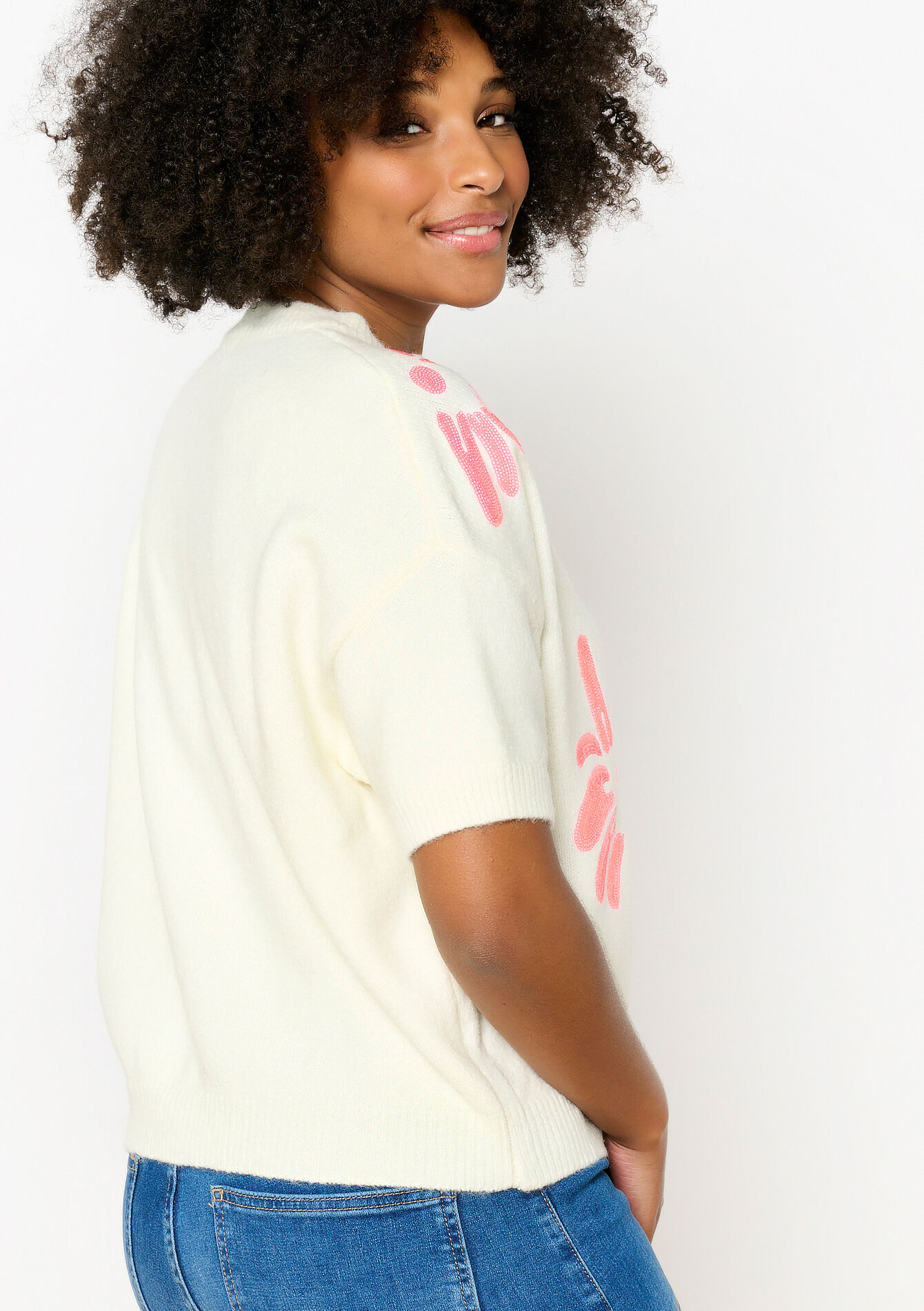 Floral embroidered sweater, Floral embroidered sweater - OFFWHITE - 04006843_1001