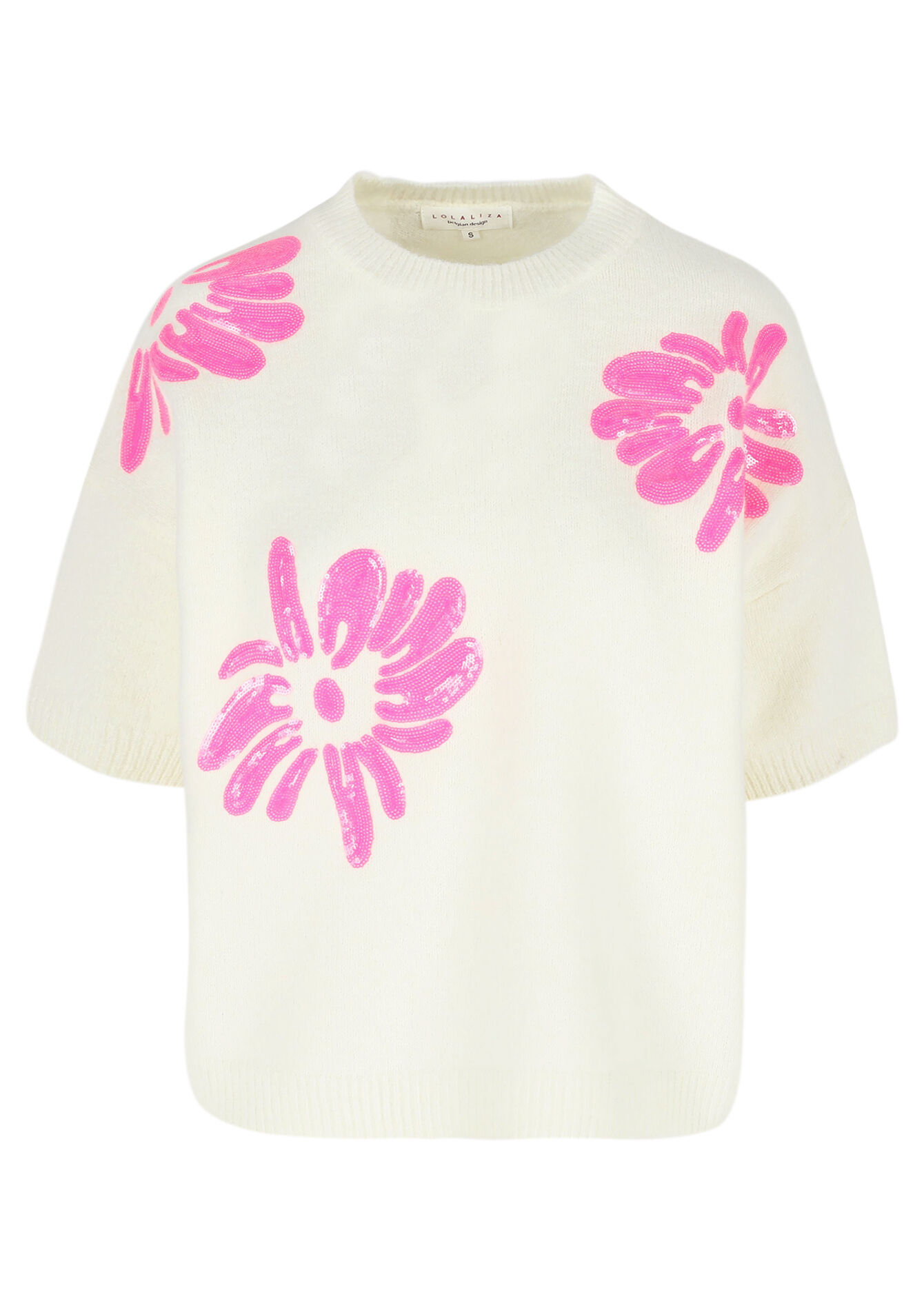 Floral embroidered sweater, Floral embroidered sweater - OFFWHITE - 04006843_1001