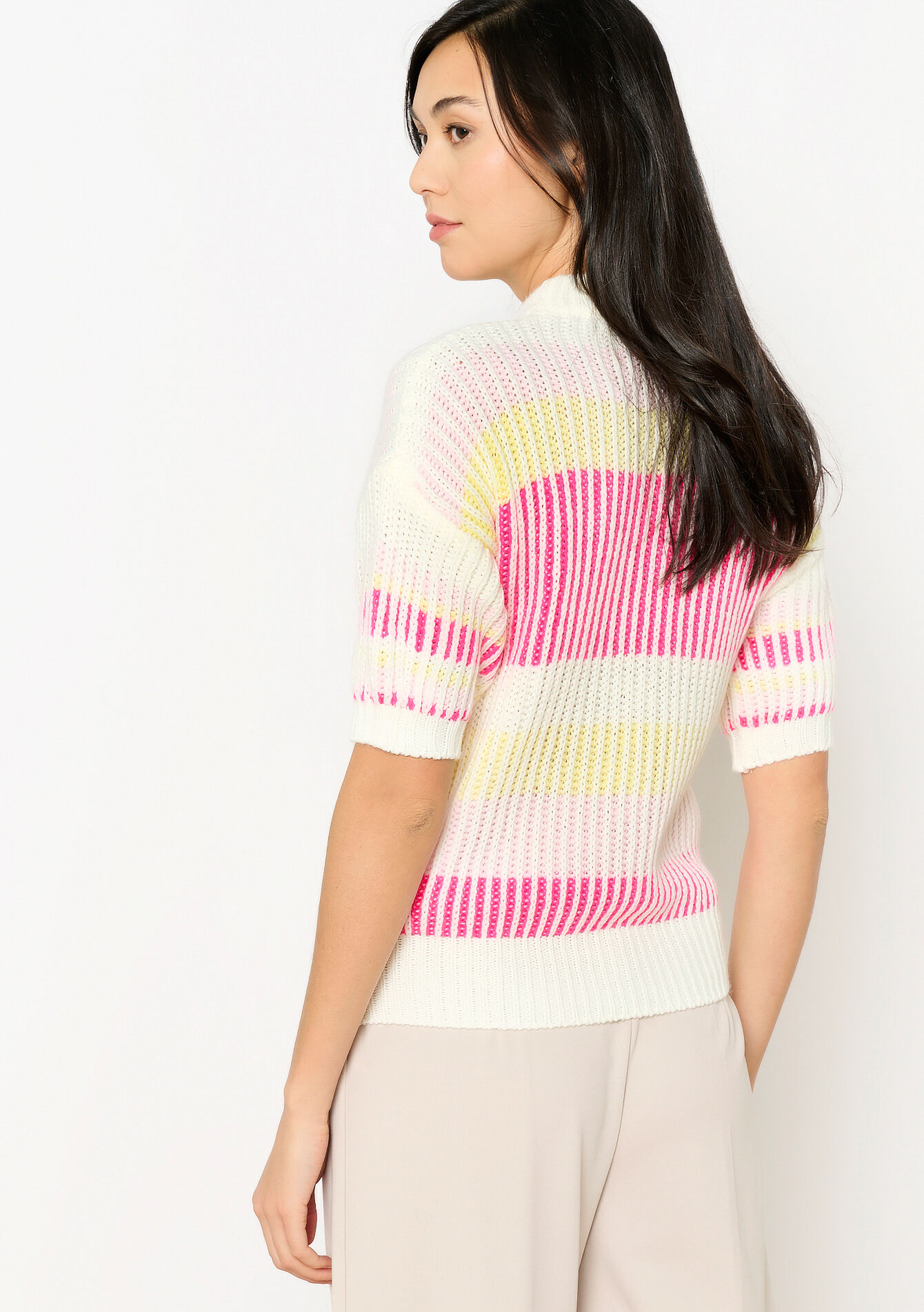 Trui met colourblock, Trui met colourblock - VANILLA WHITE - 04006895_1013