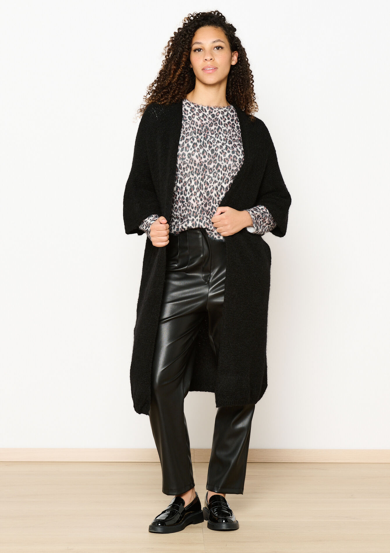 Mohair cardigan, Mohair cardigan - BLACK - 04101187_1119
