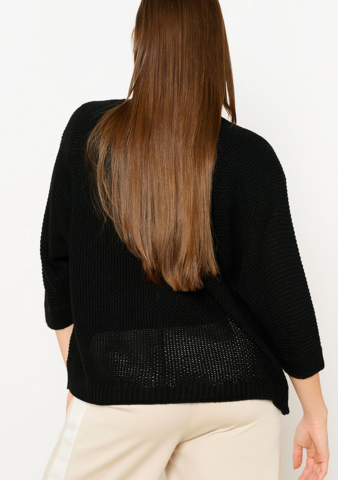Cardigan met vleermuismouwen, Cardigan met vleermuismouwen - BLACK - 04101272_1119