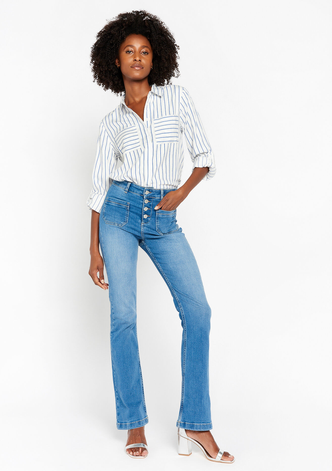 Chemise à rayures, Chemise à rayures - NAVY DARKY - 05702257_2720