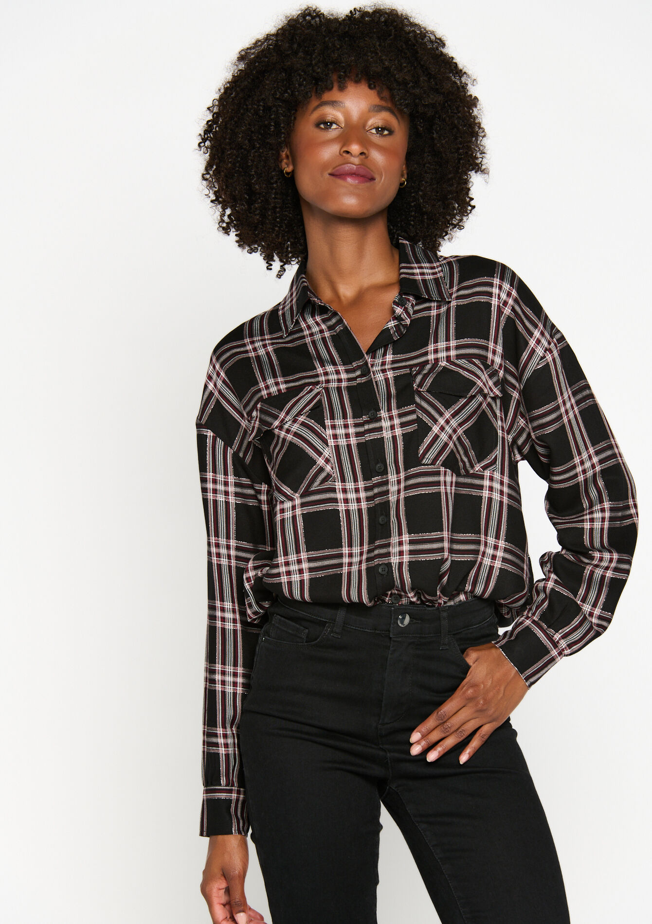 Geruit hemd, Geruit hemd - BLACK - 05702258_1119