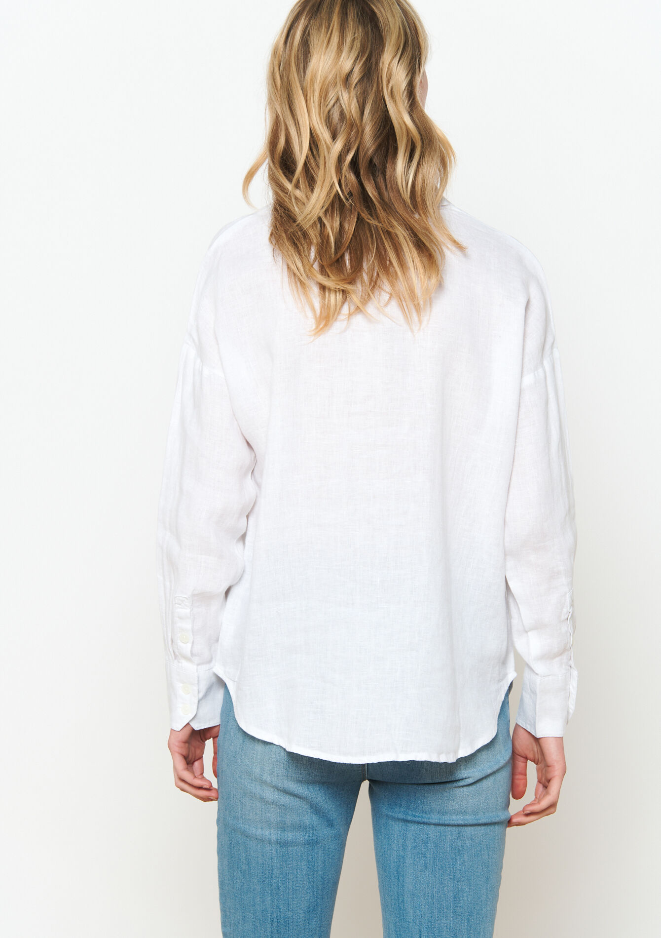 Chemise en lin, Chemise en lin - OPTICAL WHITE - 05702375_1019