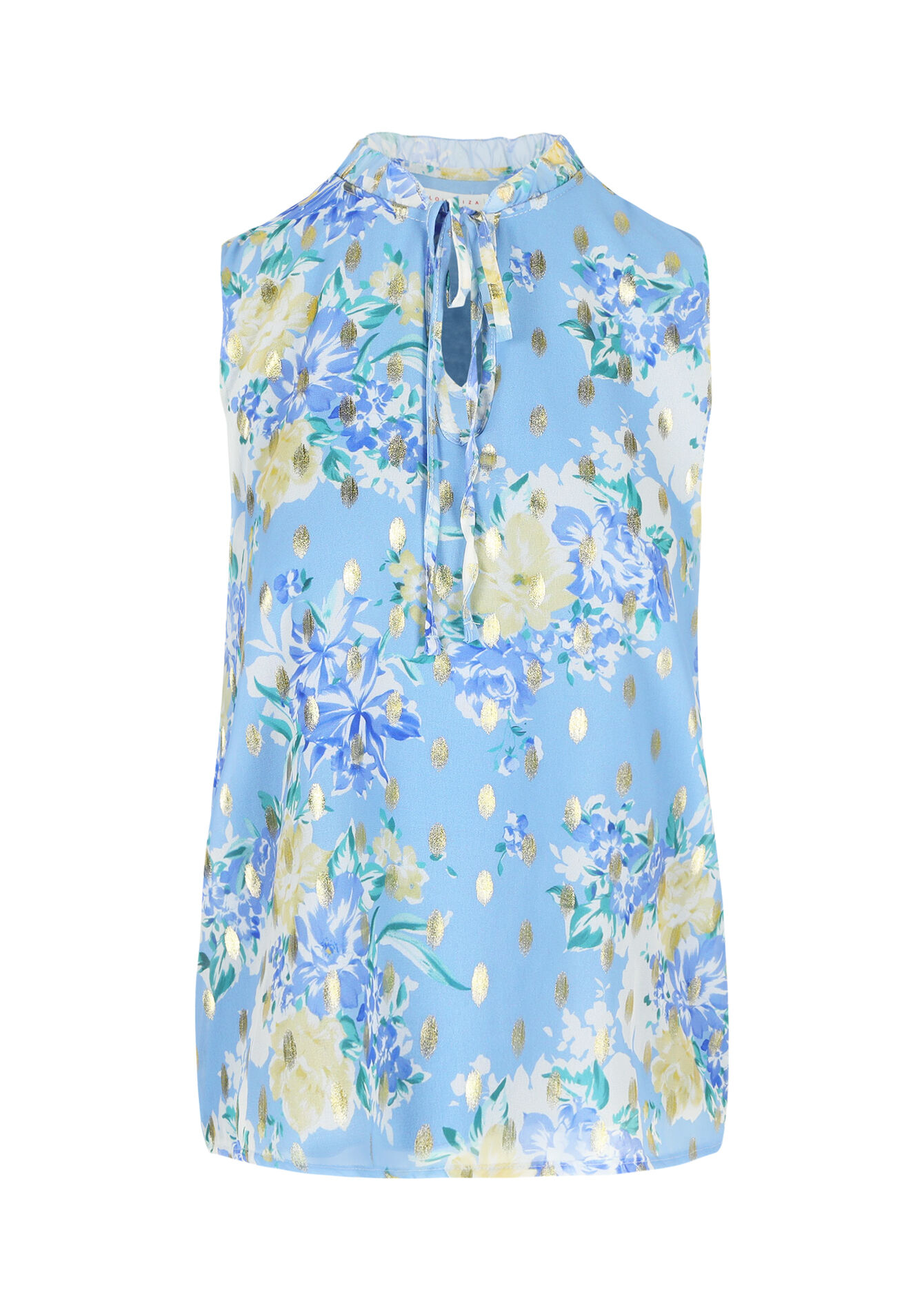 Blouse sans manches à imprimé, Blouse sans manches à imprimé - BLUE SKY - 05702481_3009