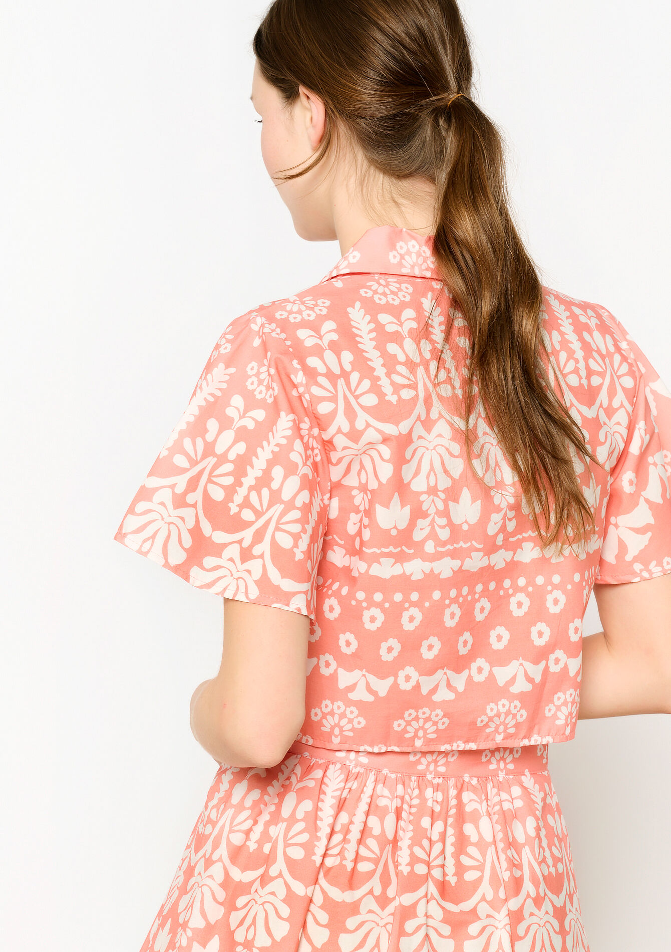 Blouse à manches papillon, Blouse à manches papillon - CORAL PINK - 05702502_1968