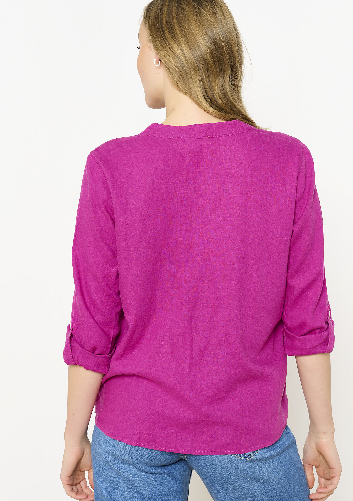 Tuniekblouse met open kraag, Tuniekblouse met open kraag - VIOLINE - 05702669_2576