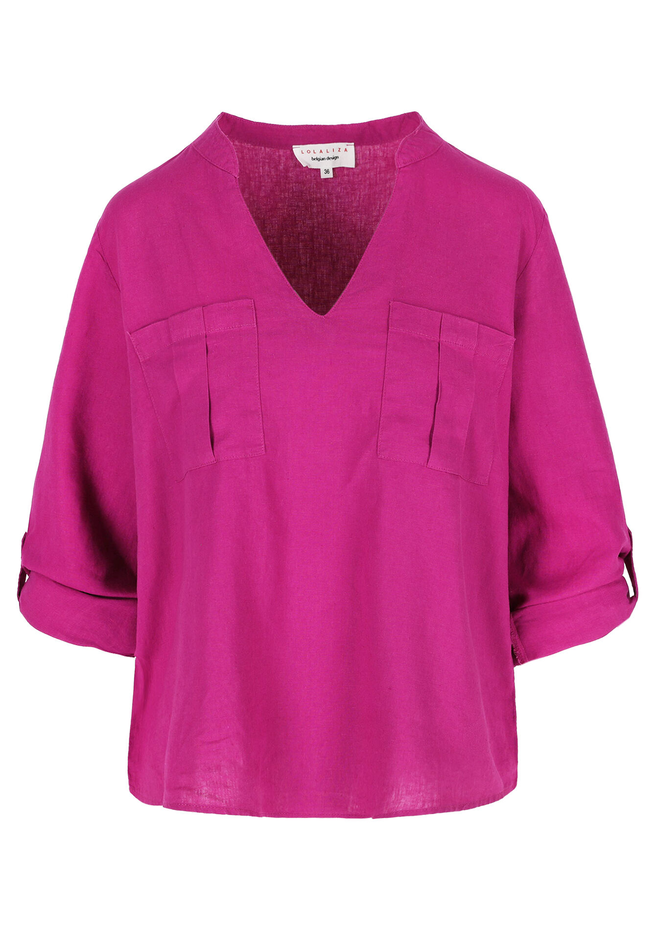 Tuniekblouse met open kraag, Tuniekblouse met open kraag - VIOLINE - 05702669_2576