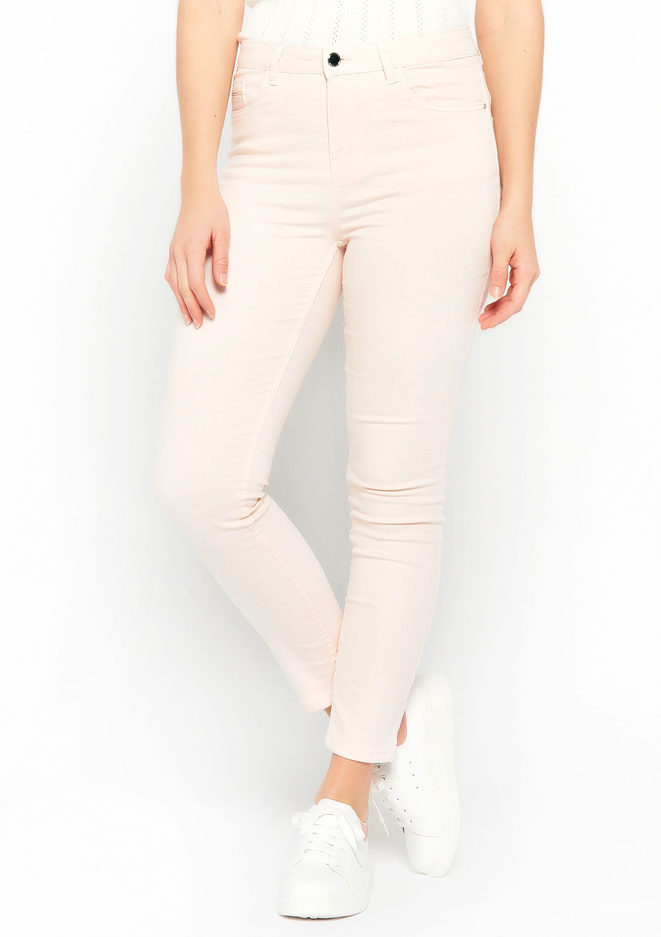 High waist trousers, undefined - NUDE PINK - undefined