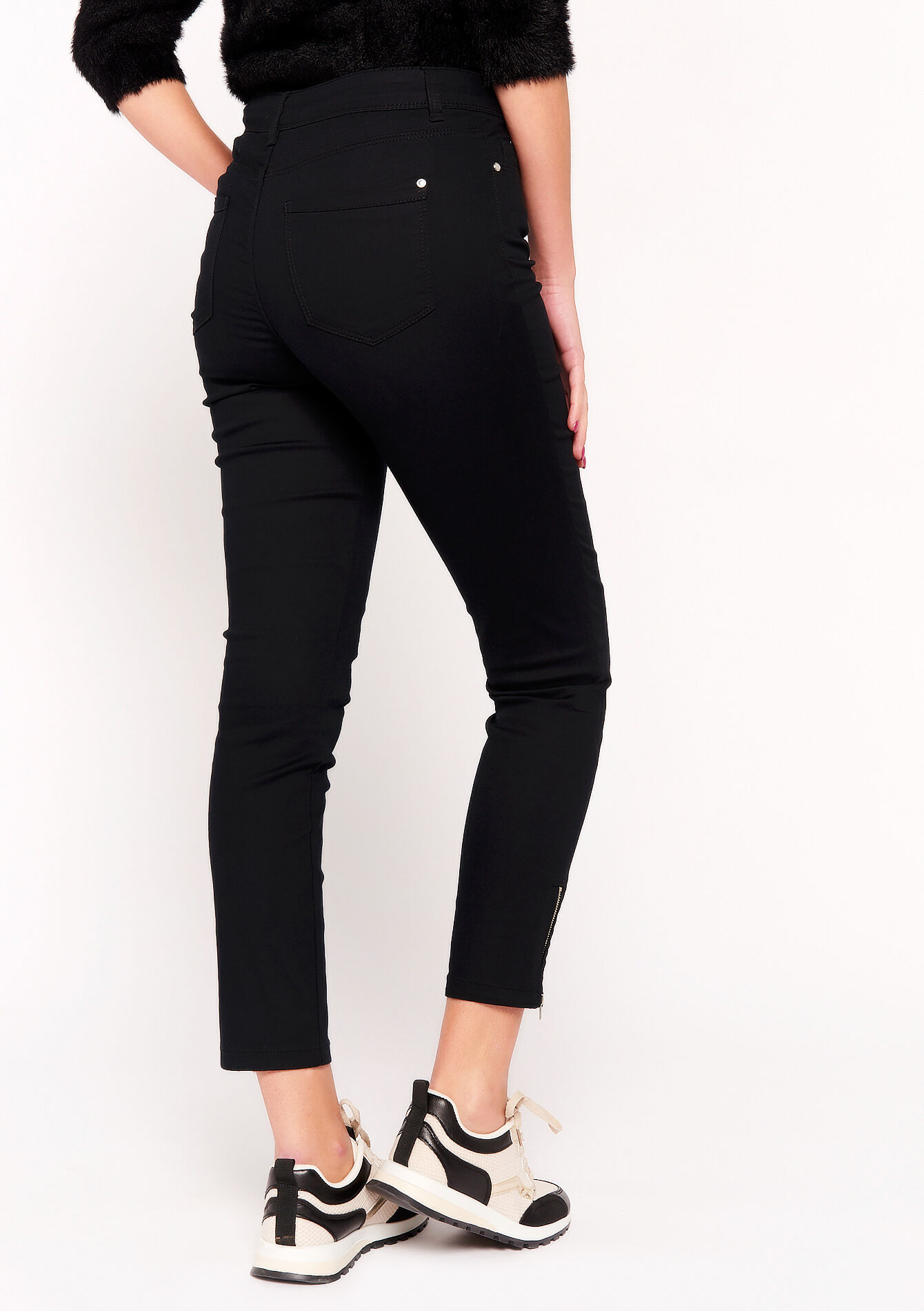 Pantalon coupe slim, Pantalon coupe slim - BLACK - 06004299_1119
