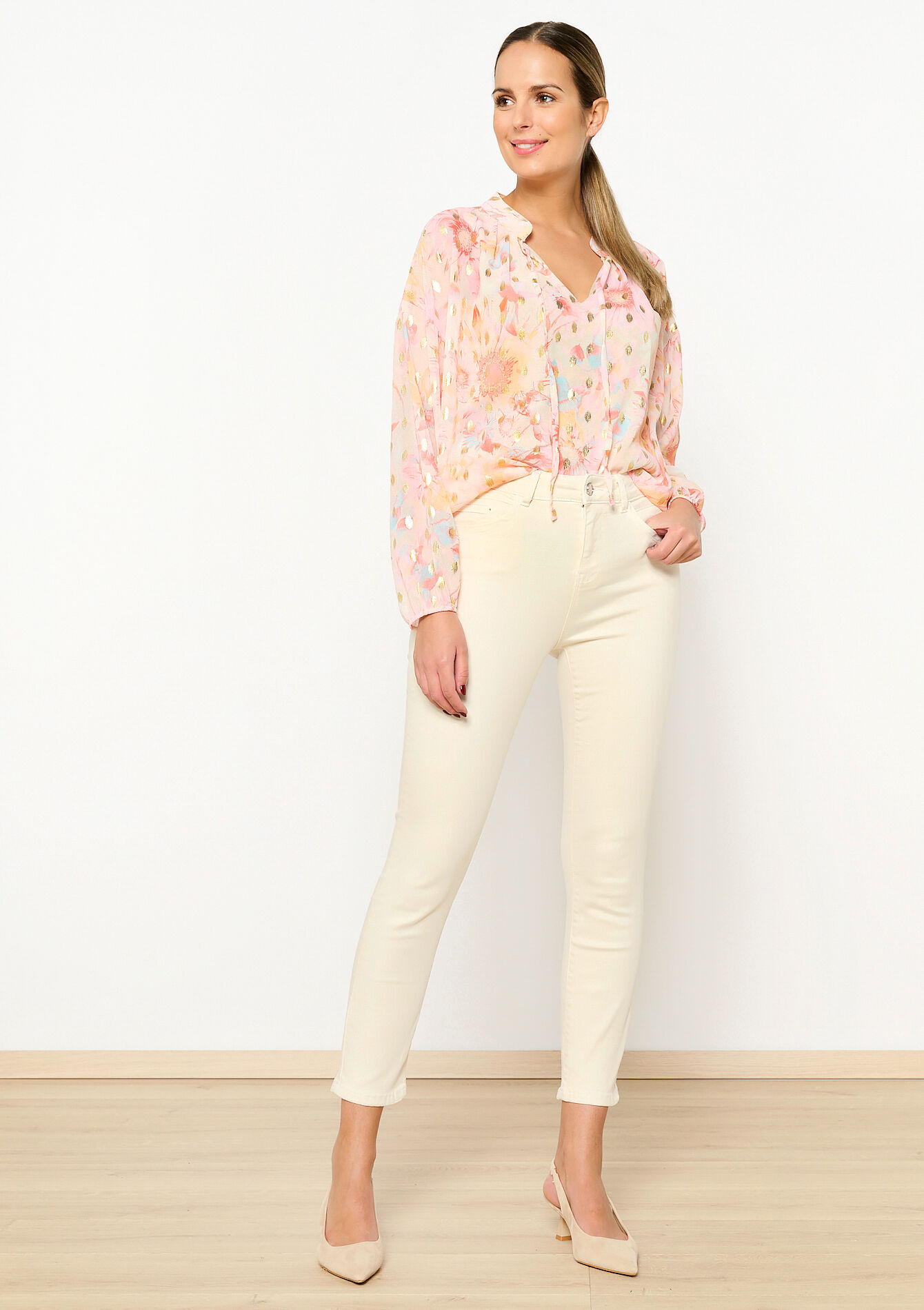 Slim-fit trousers, undefined - OFFWHITE - undefined