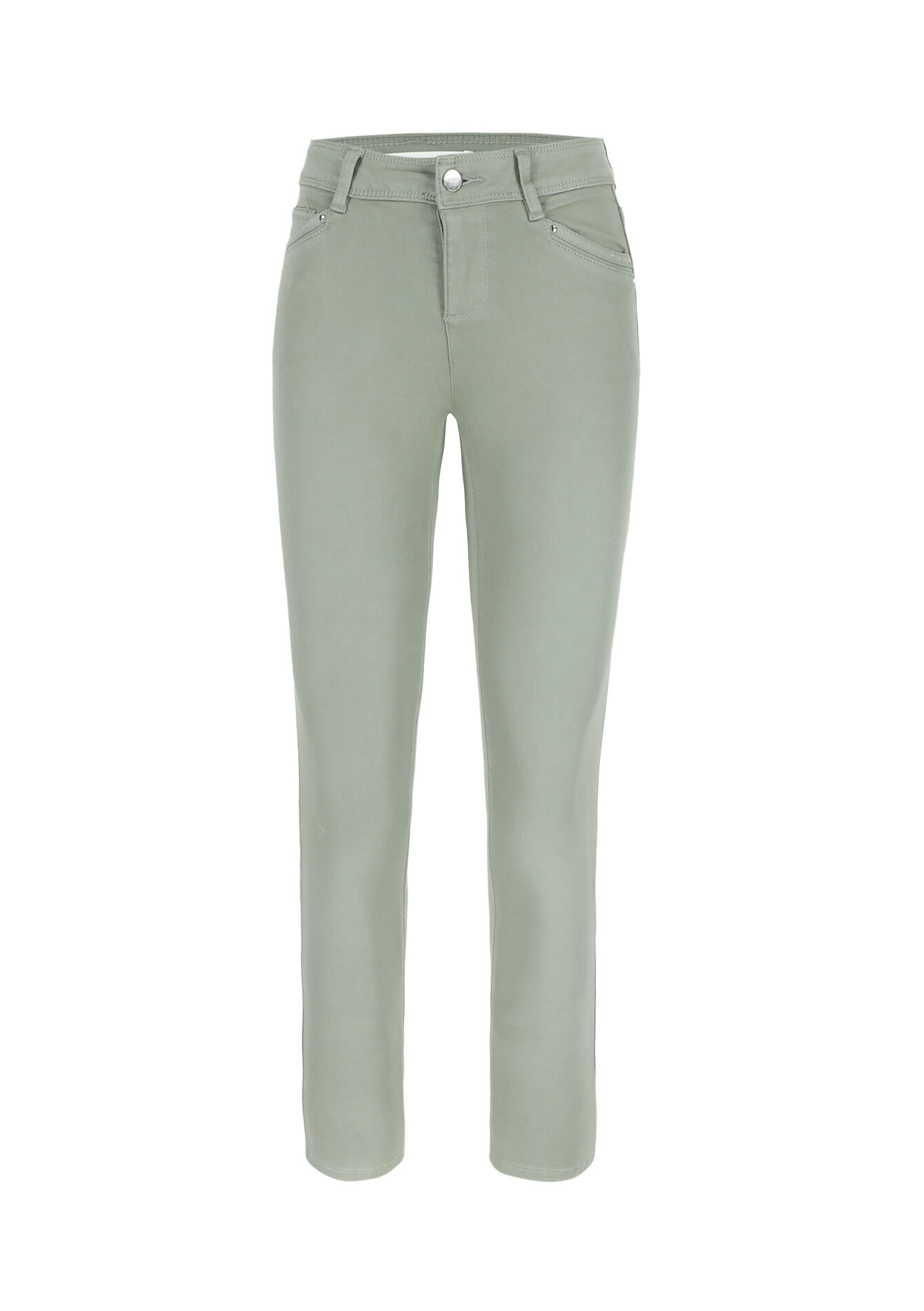 Soft high-waisted trousers, Soft high-waisted trousers - KHAKI FADED - 06004495_4326