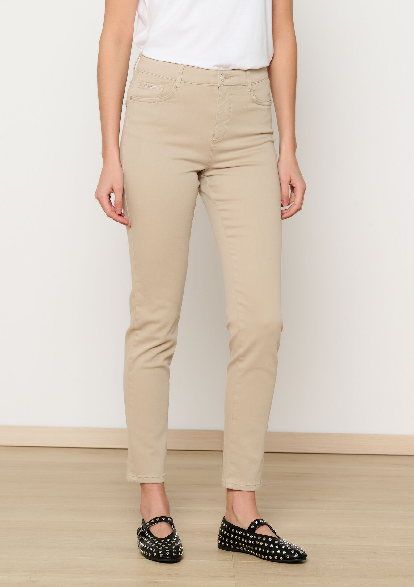 Pantalon slimfit multitaille, Pantalon slimfit multitaille - TAUPE - 06004569_1021