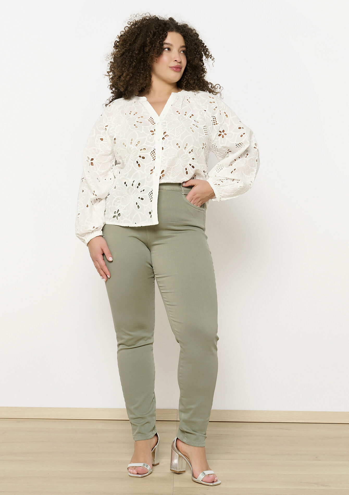 Multiple size slimfit pants, Multiple size slimfit pants - KHAKI FADED - 06004569_4326