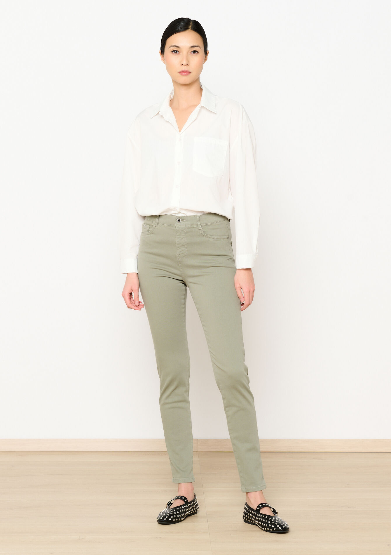 Multiple size slimfit pants, Multiple size slimfit pants - KHAKI FADED - 06004569_4326