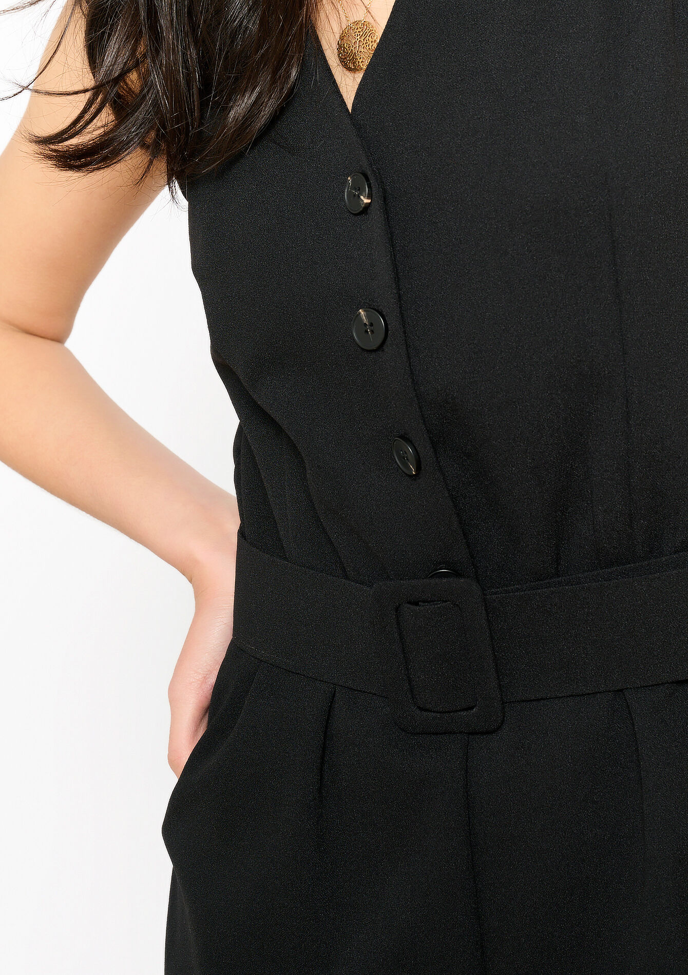 Combinaison en tissu scuba, undefined - BLACK - undefined