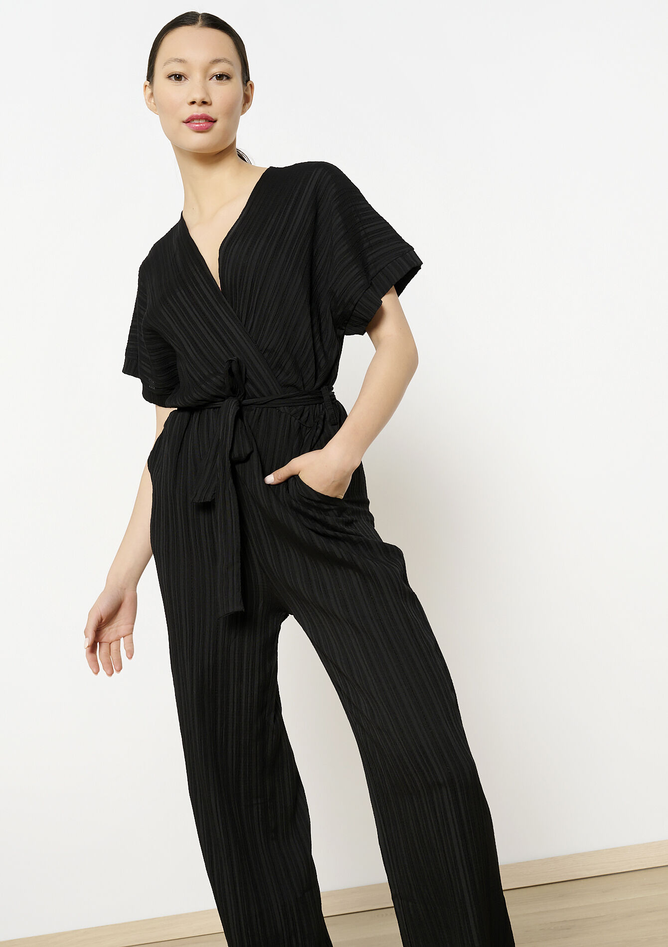 Combinaison avec haut cache-coeur, undefined - BLACK - undefined