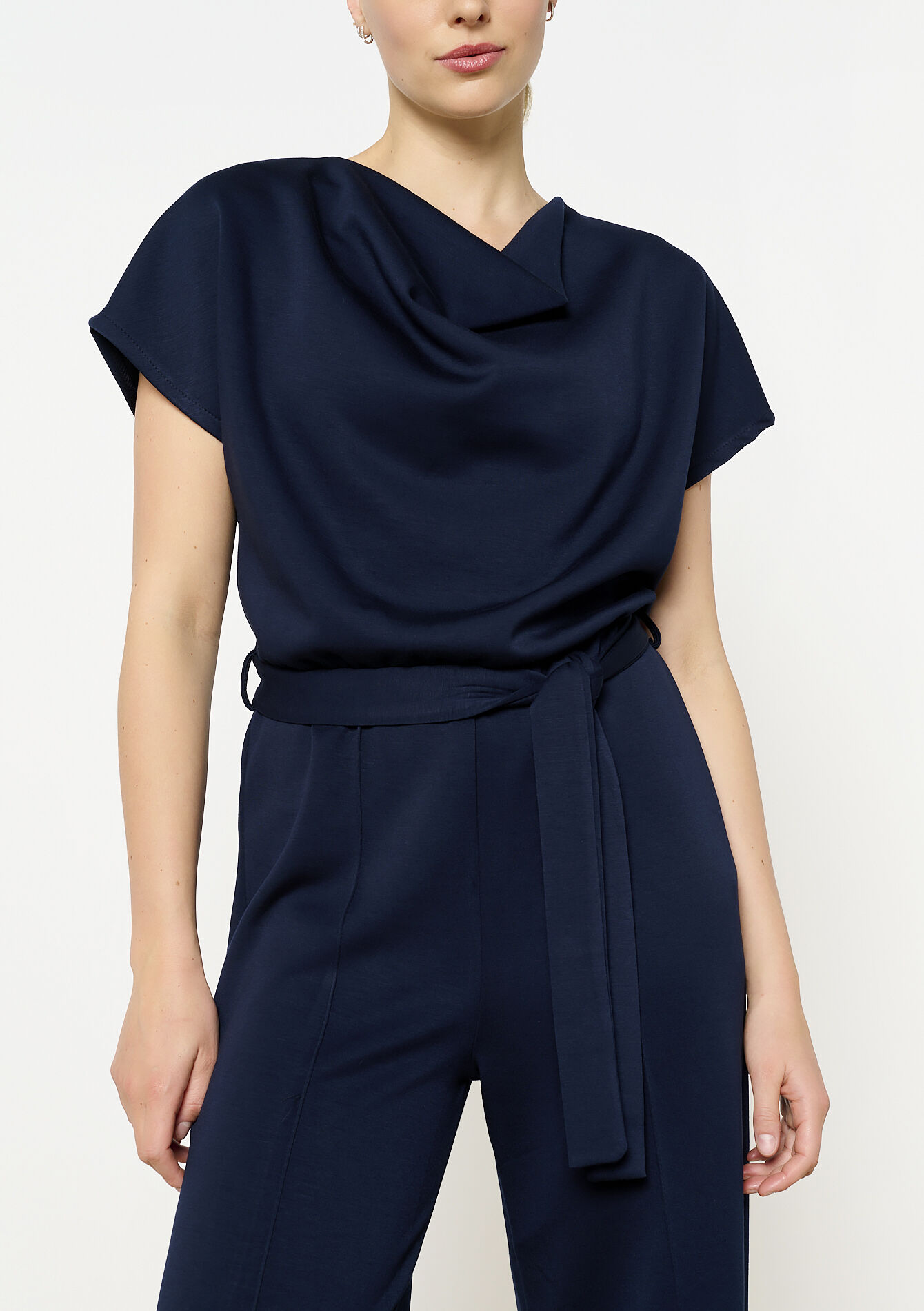 Combinaison en tissu sweat, undefined - NAVY BASIC - undefined