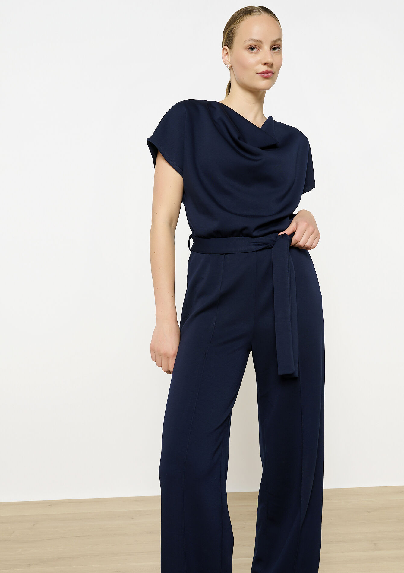 Combinaison en tissu sweat, undefined - NAVY BASIC - undefined