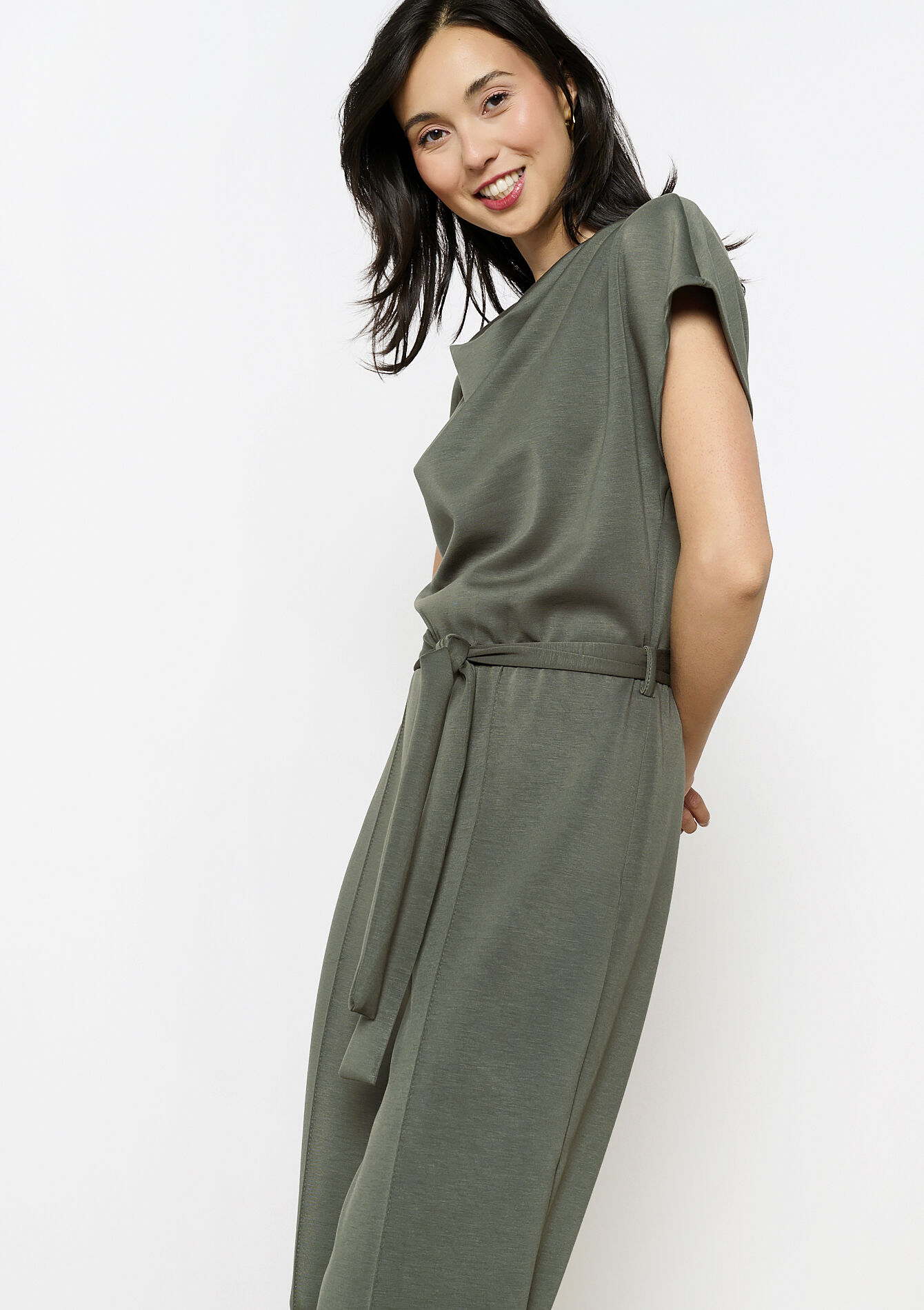 Combinaison en tissu sweat, undefined - KHAKI FADED - undefined