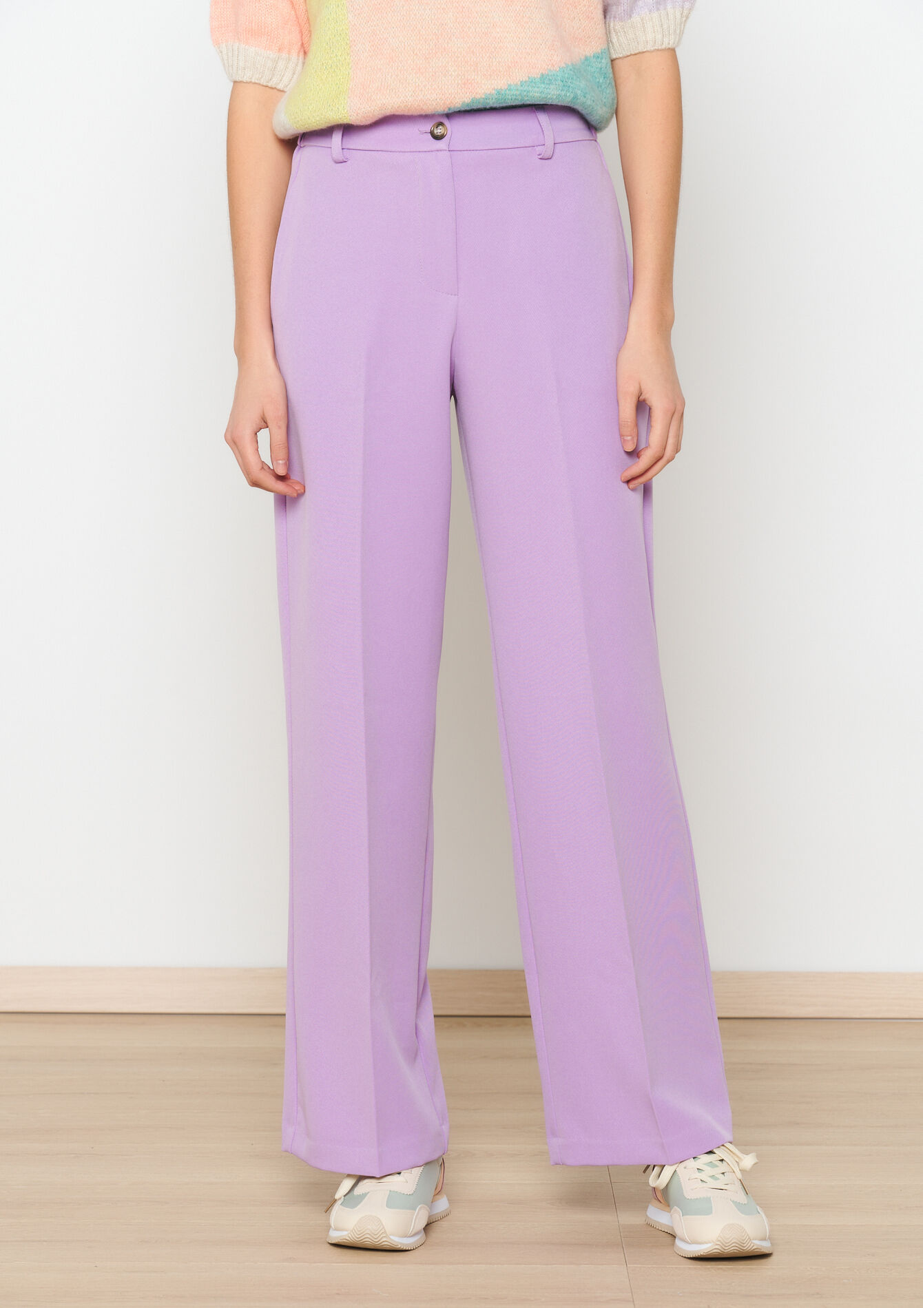 Wide trousers , undefined - LILAC BRIGHT - undefined