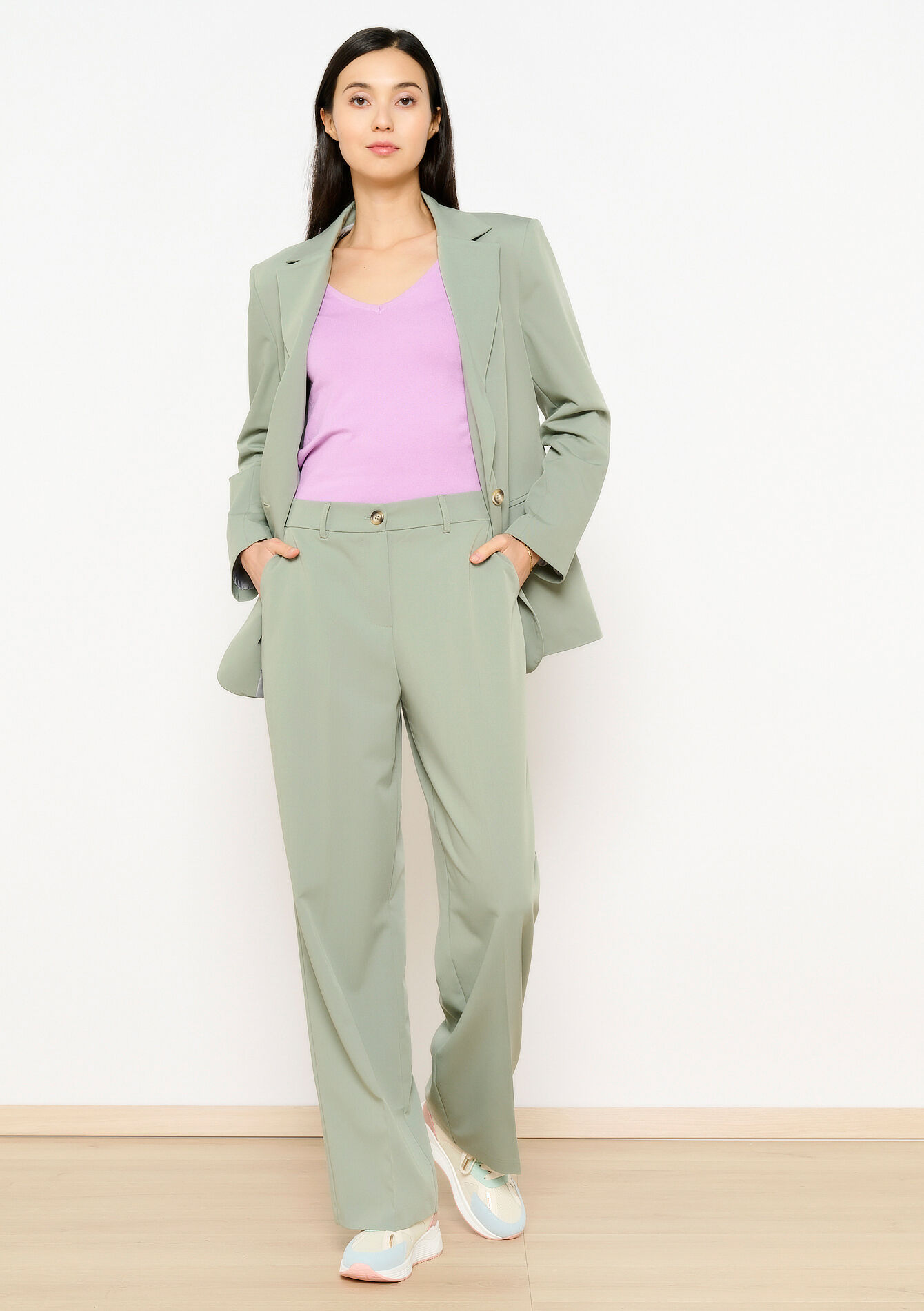 Pantalon de costume, Pantalon de costume - MINT GREEN - 06100593_1723
