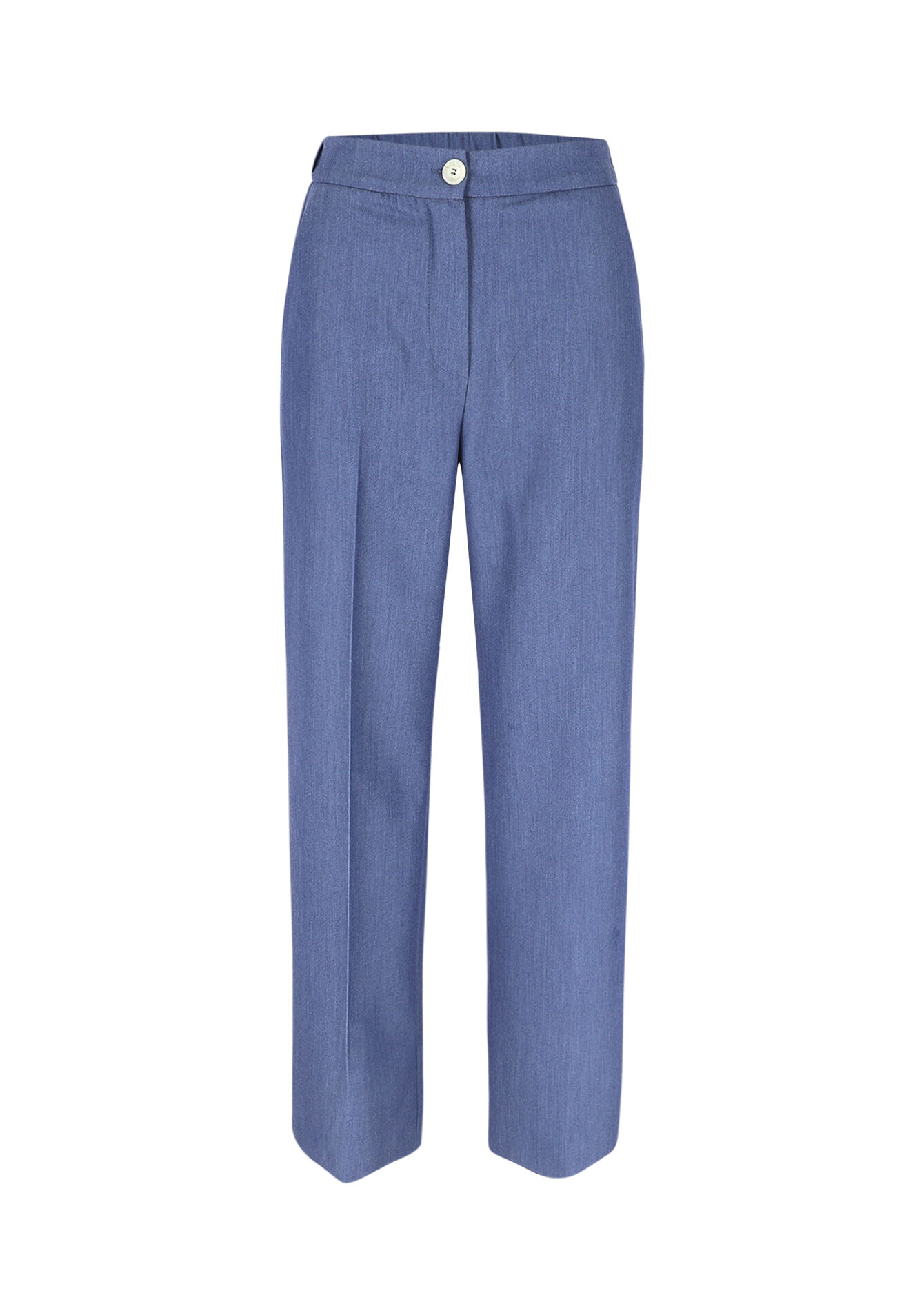 Dress pants with denim look, Dress pants with denim look - BLUE DENIM - 06100698_1638