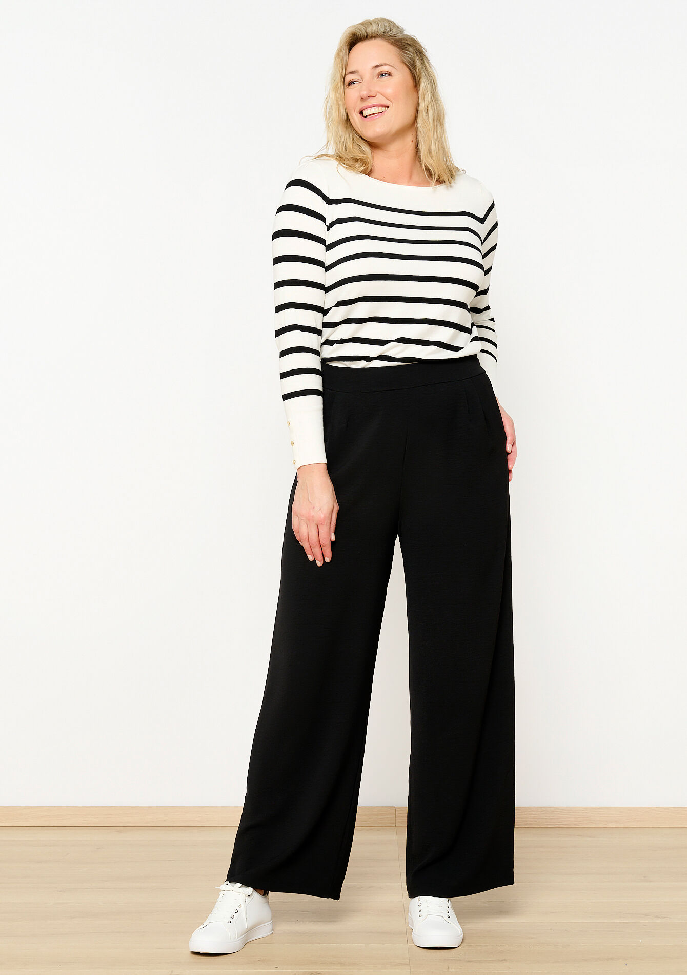 Pantalon évasé, Pantalon évasé - BLACK - 06600821_1119
