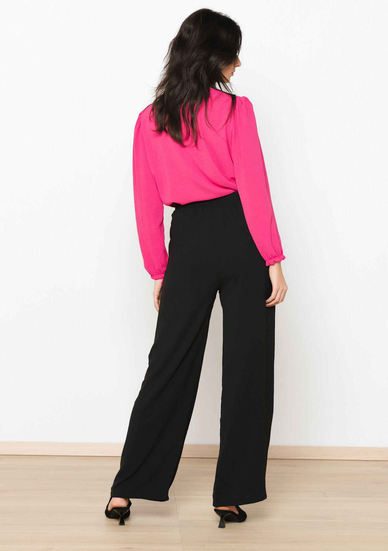 Pantalon évasé, Pantalon évasé - BLACK - 06600821_1119