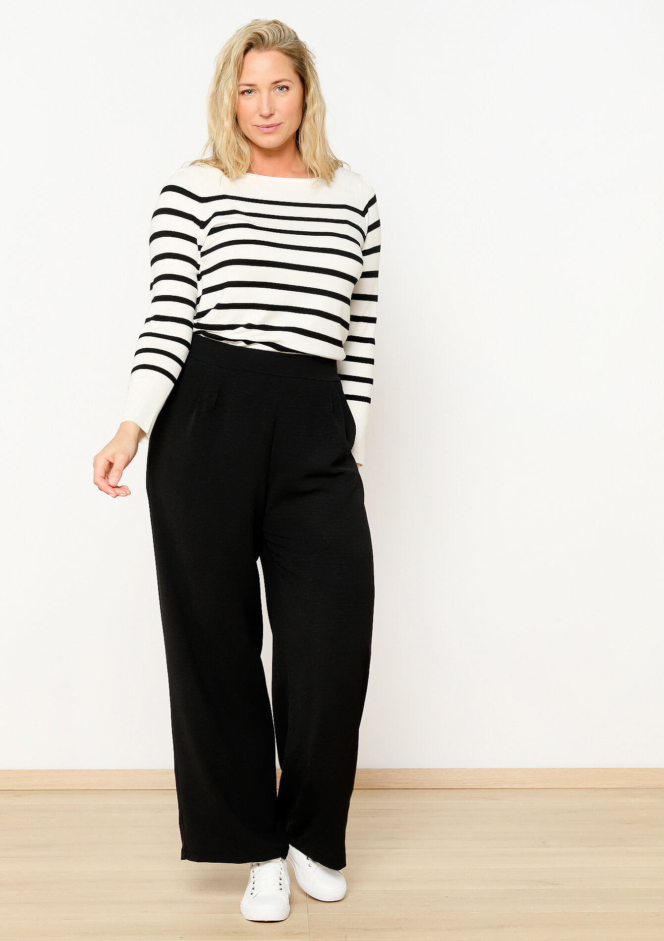 Pantalon évasé, Pantalon évasé - BLACK - 06600821_1119