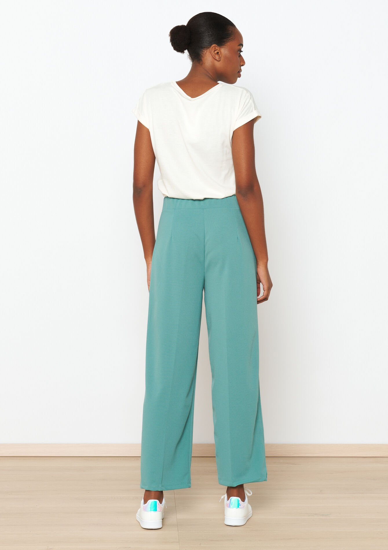 Losse broek, Losse broek - ALMOND GREEN - 06600823_1724