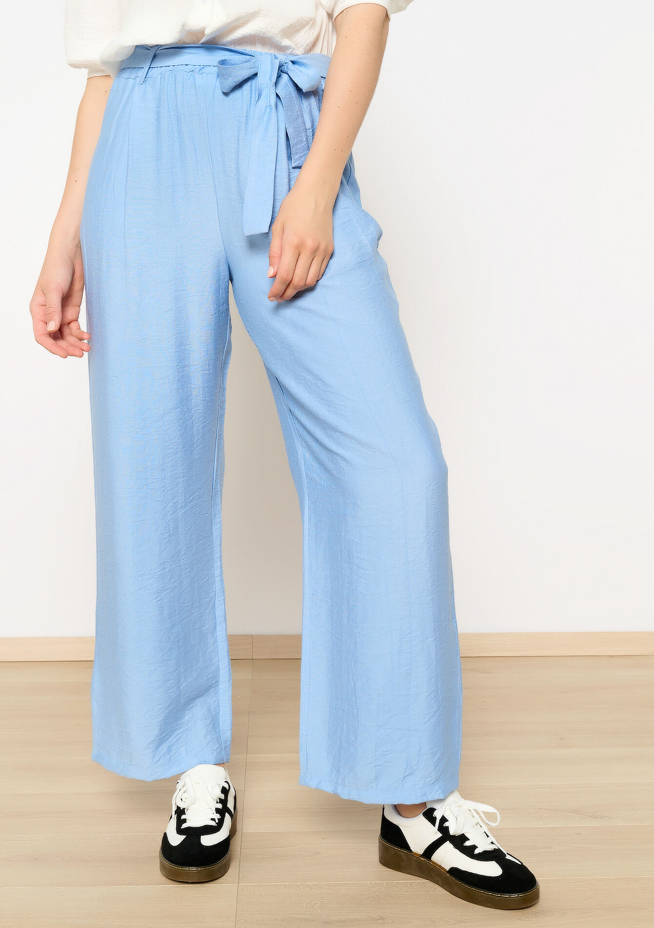 Loose trousers, undefined - BLUE PASTEL - undefined