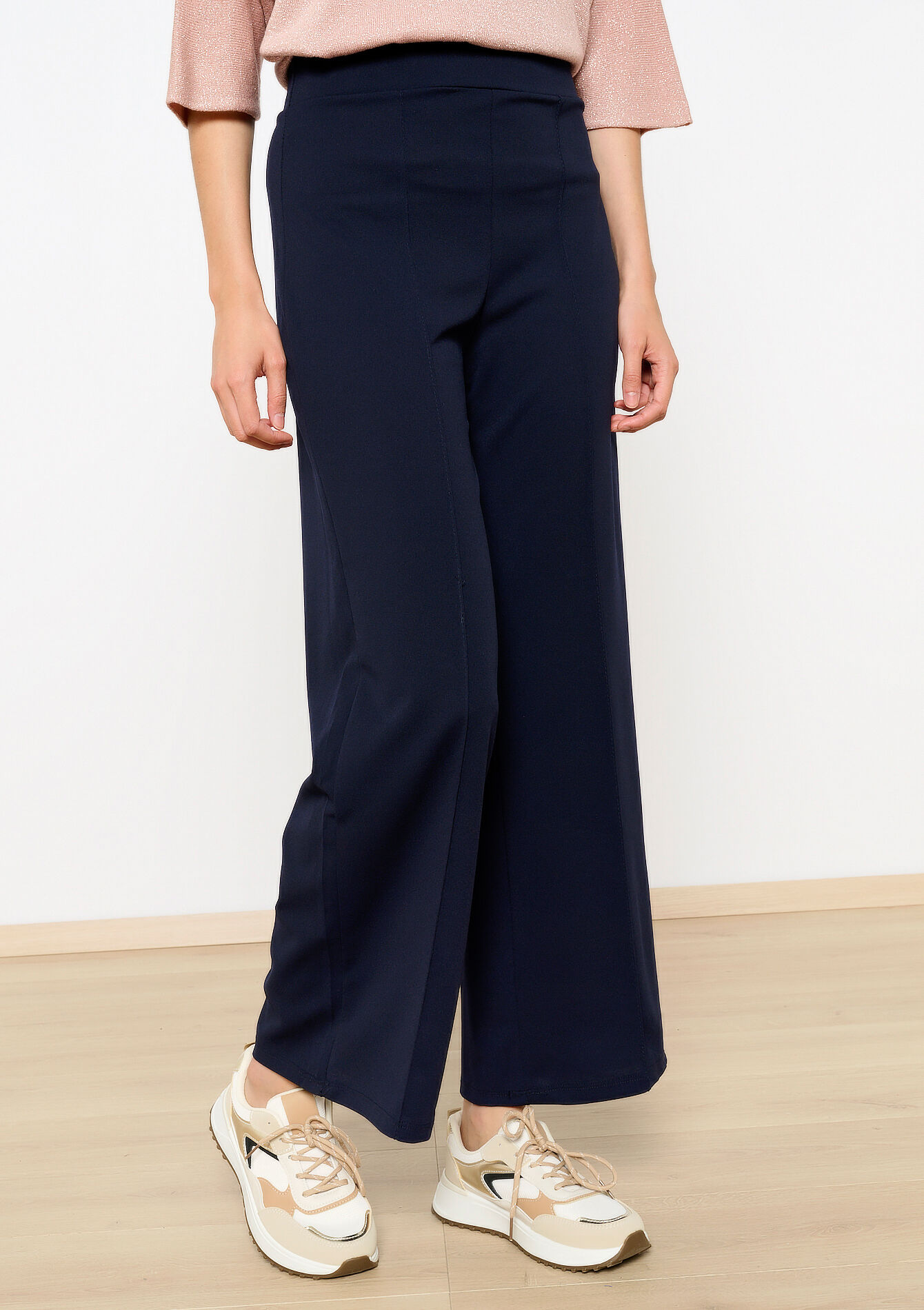 Wide pants, Wide pants - NAVY BASIC - 06600883_2723