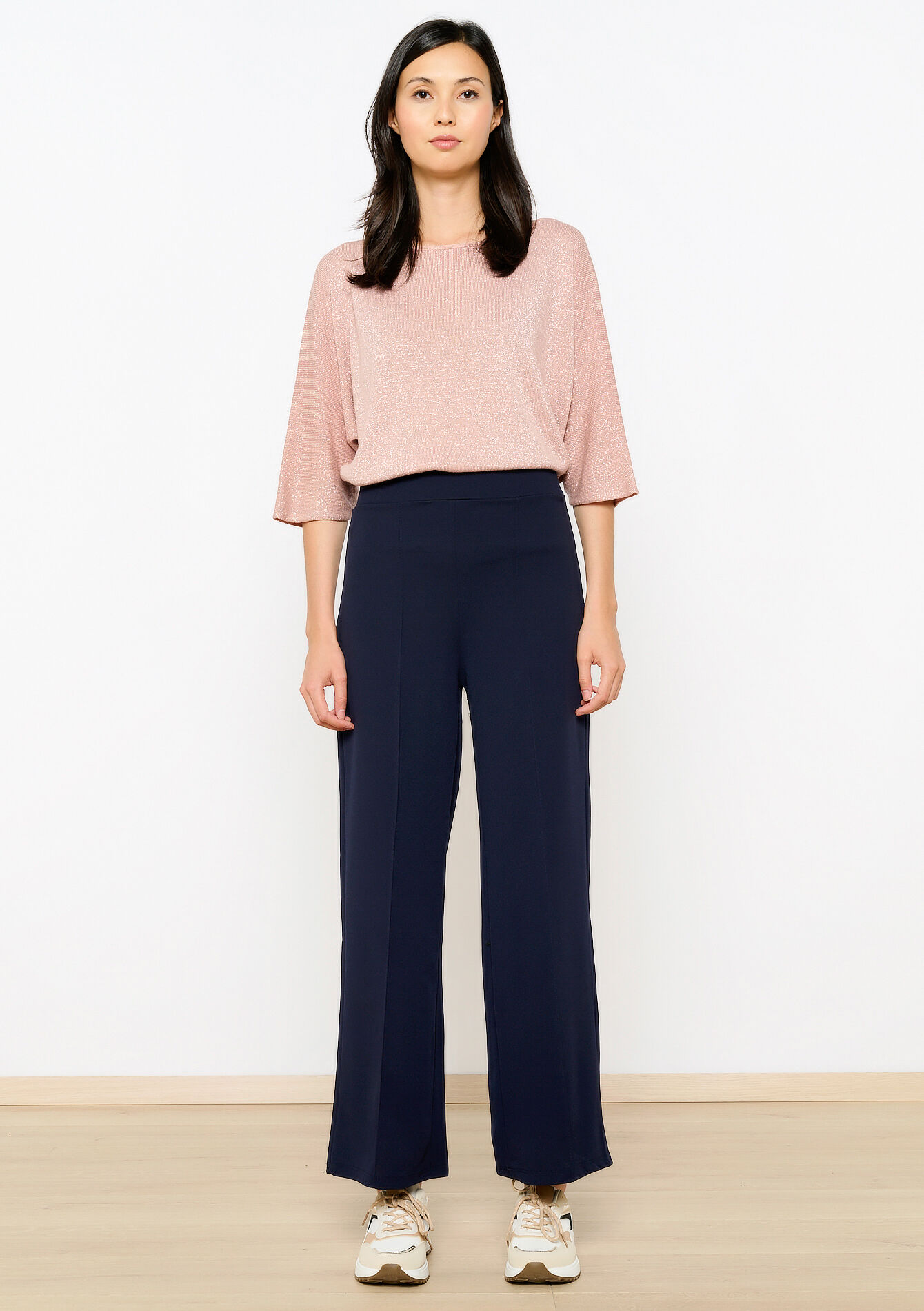 Wide pants, Wide pants - NAVY BASIC - 06600883_2723