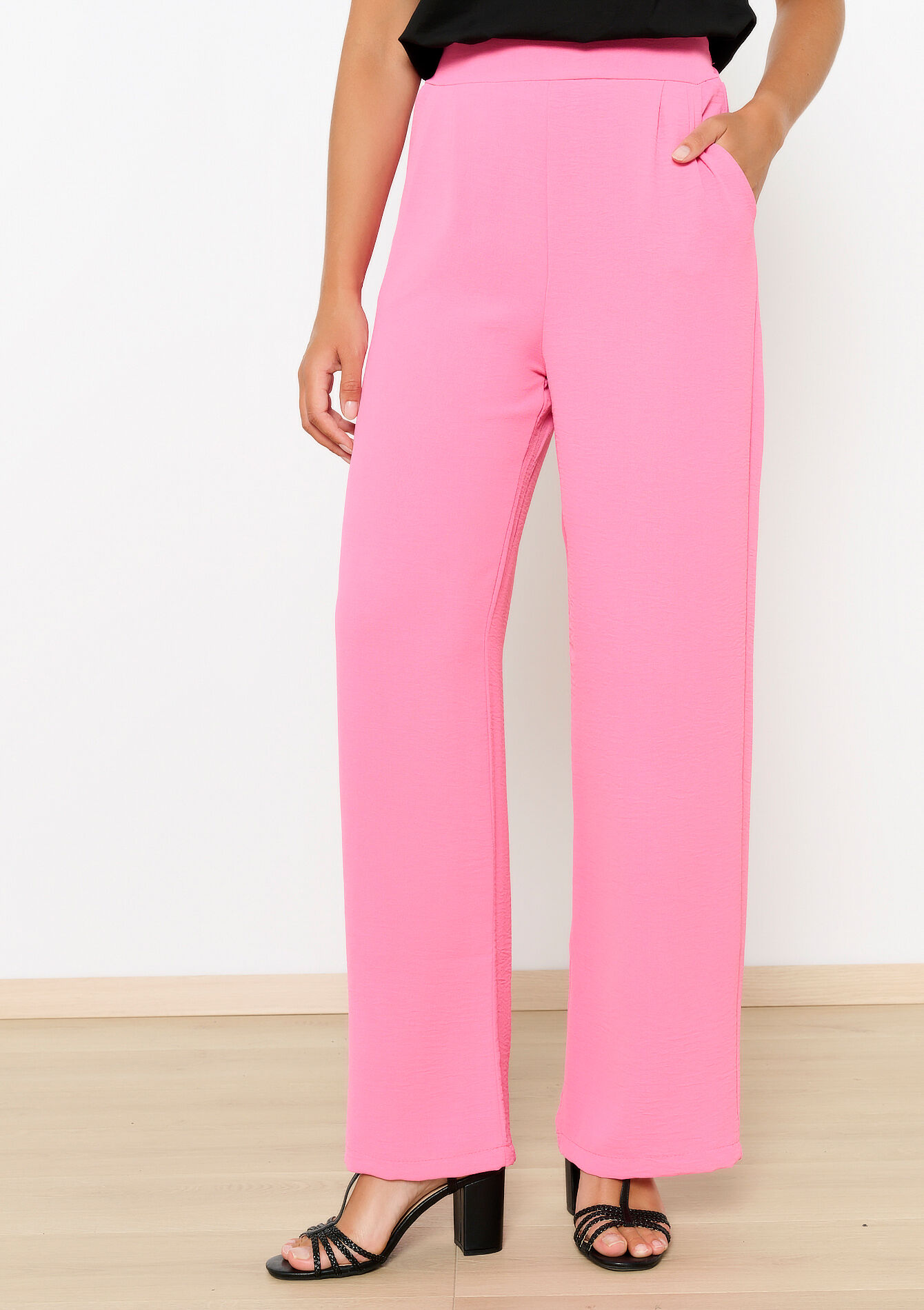 Wide pants, undefined - PINK BUBBLEGUM - undefined