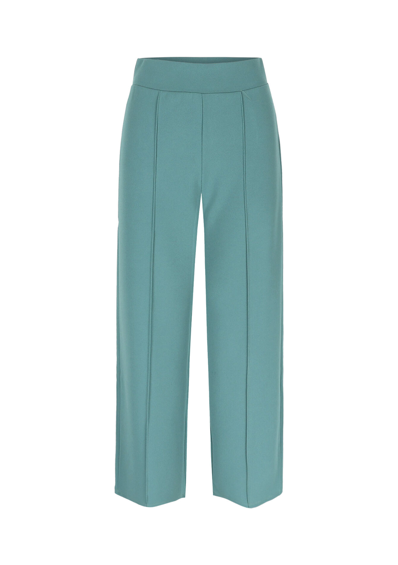 Pantalon fluide taille haute, Pantalon fluide taille haute - MINT GREEN - 06600947_1723