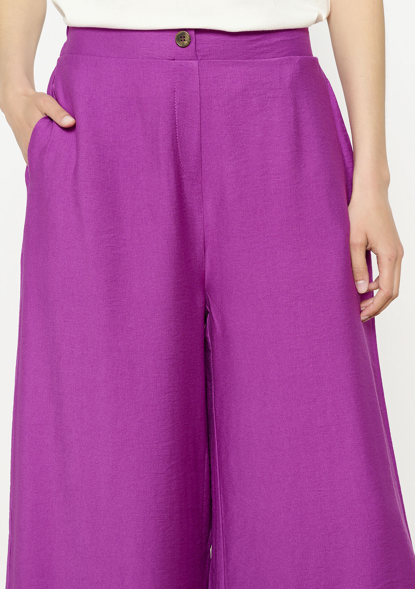 Pantalon large fluide, undefined - VIOLINE - undefined