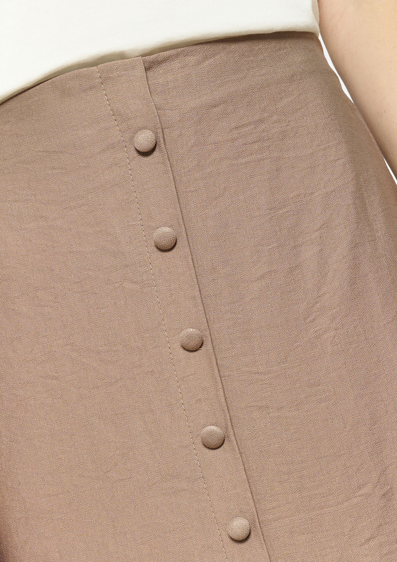 Jupe midi boutonnée, undefined - BEIGE COFFEE - undefined