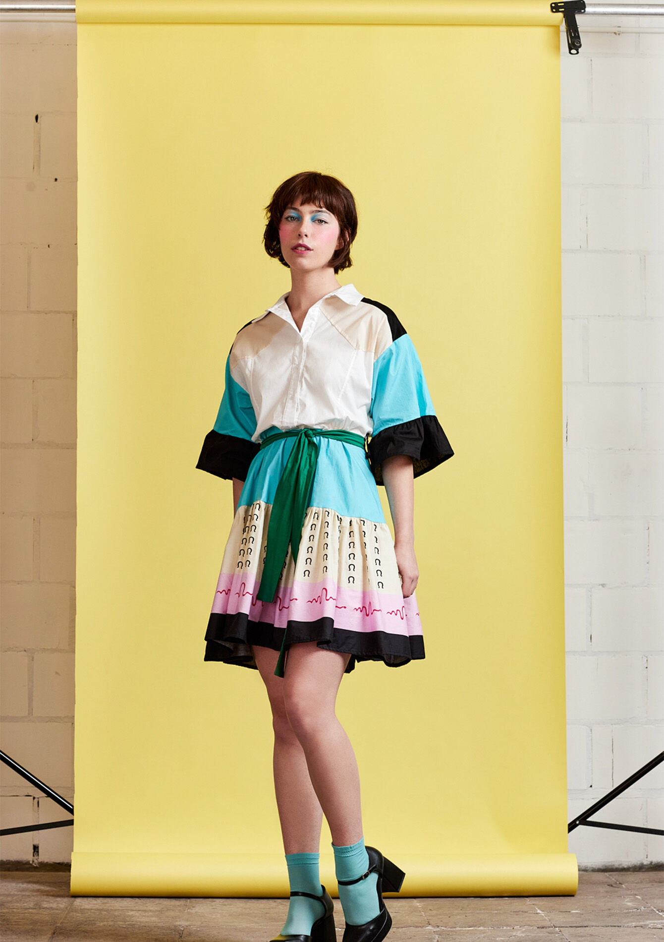 Western shirt dress, undefined - MULTICOLOR - undefined