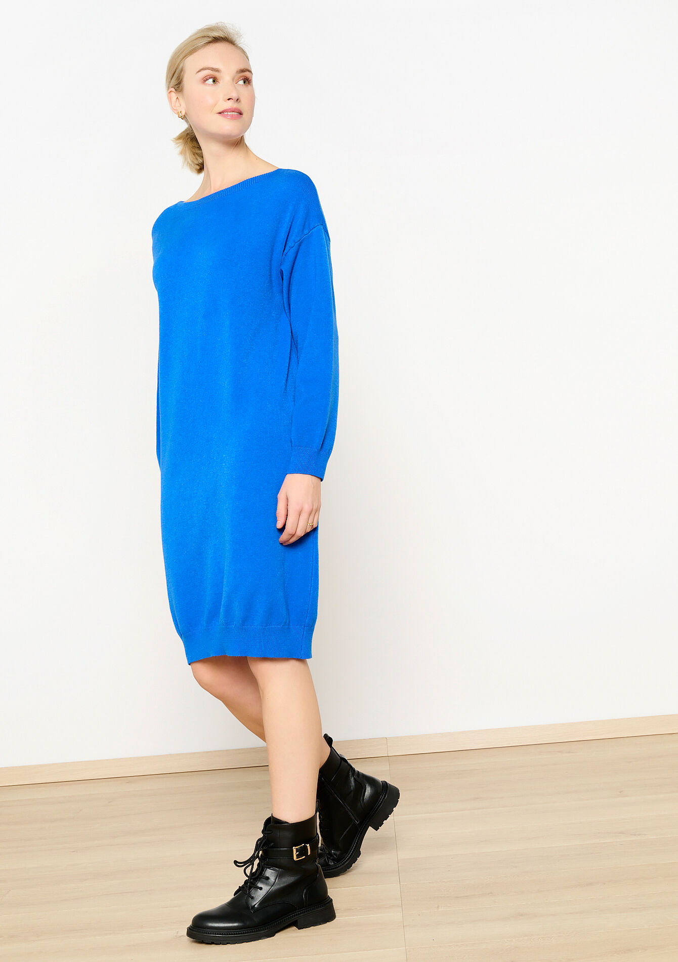 Robe en maille ample, Robe en maille ample - BLUE COBALT - 08103503_2925