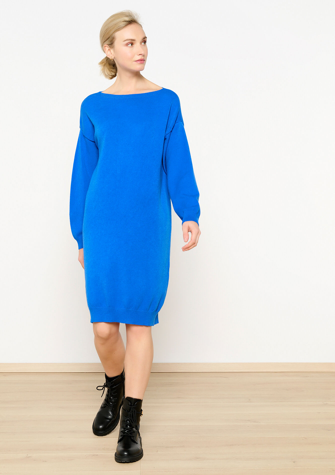 Robe en maille ample, Robe en maille ample - BLUE COBALT - 08103503_2925