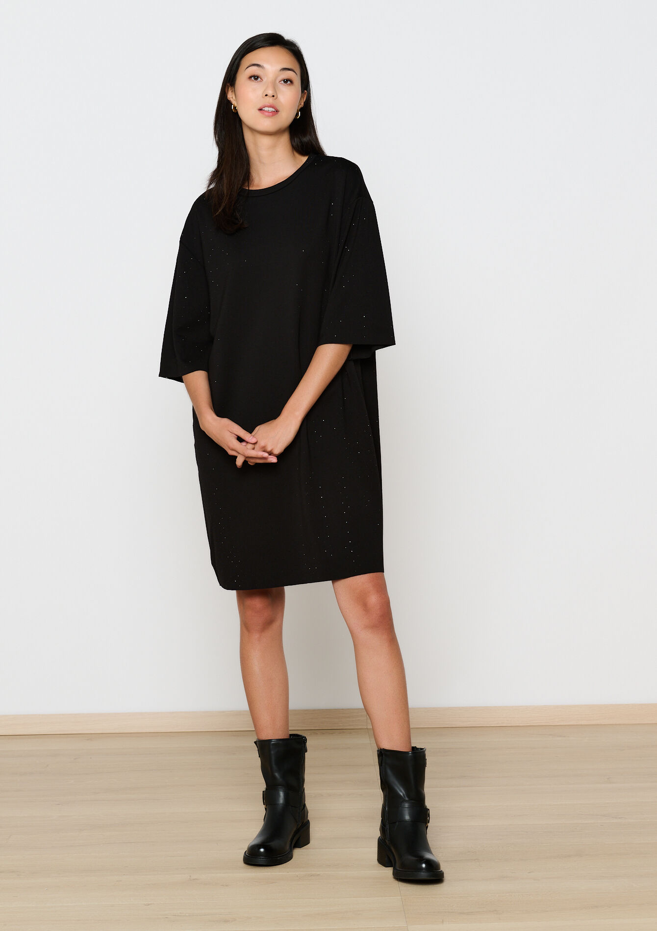 Oversized sweatshirt dress, Oversized sweatshirt dress, , back