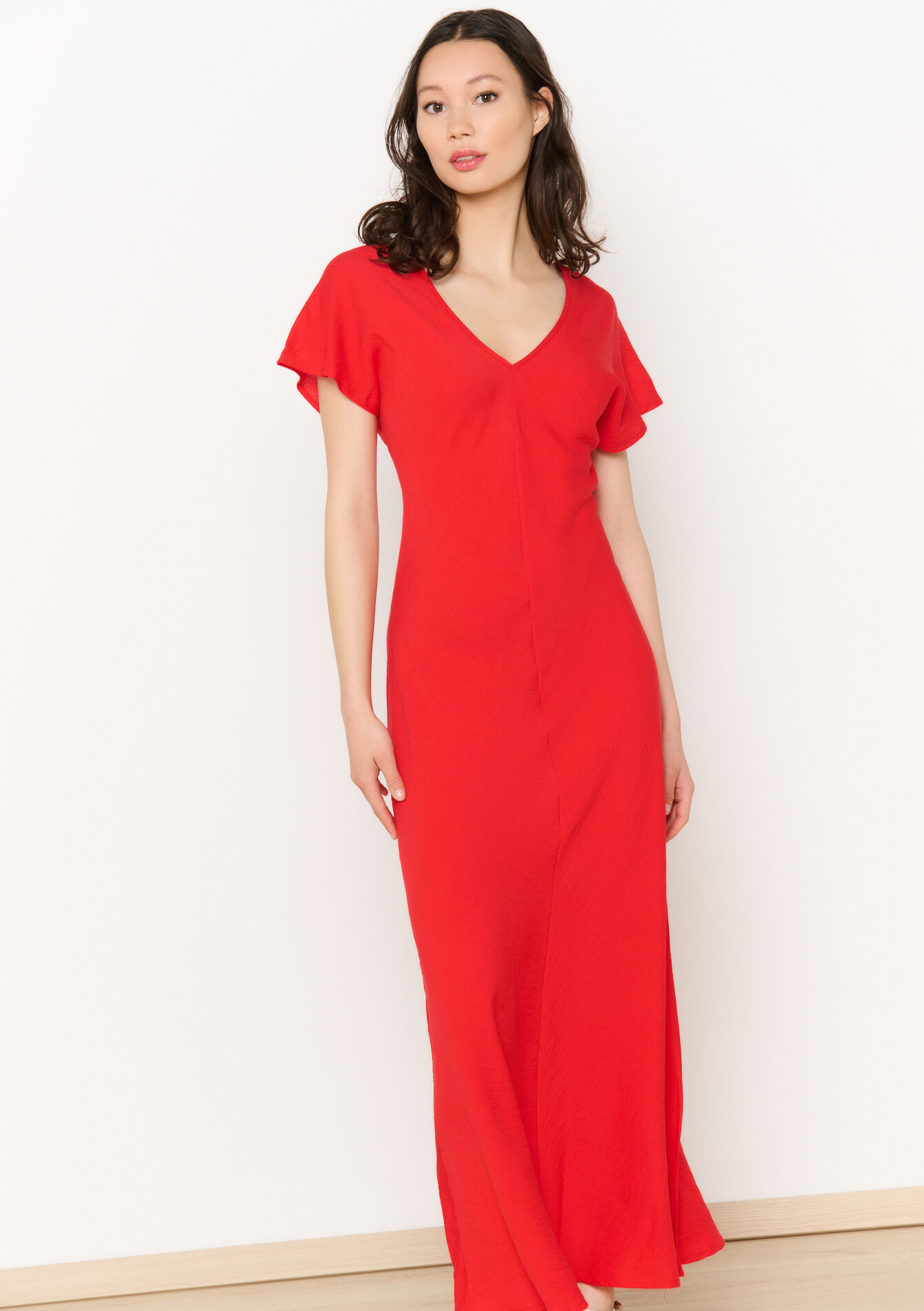 Robe longue ajustée fluide, undefined - RED LOLLIPOP - undefined
