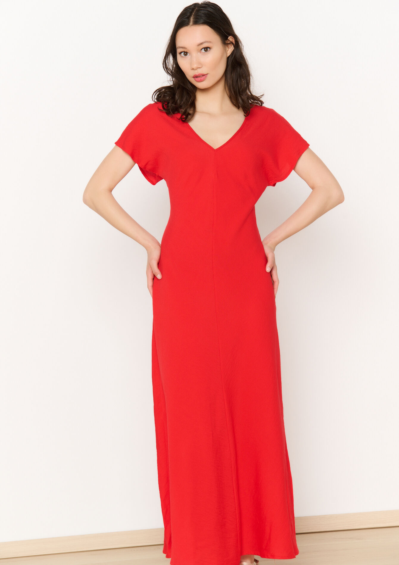 Robe longue ajustée fluide, undefined - RED LOLLIPOP - undefined