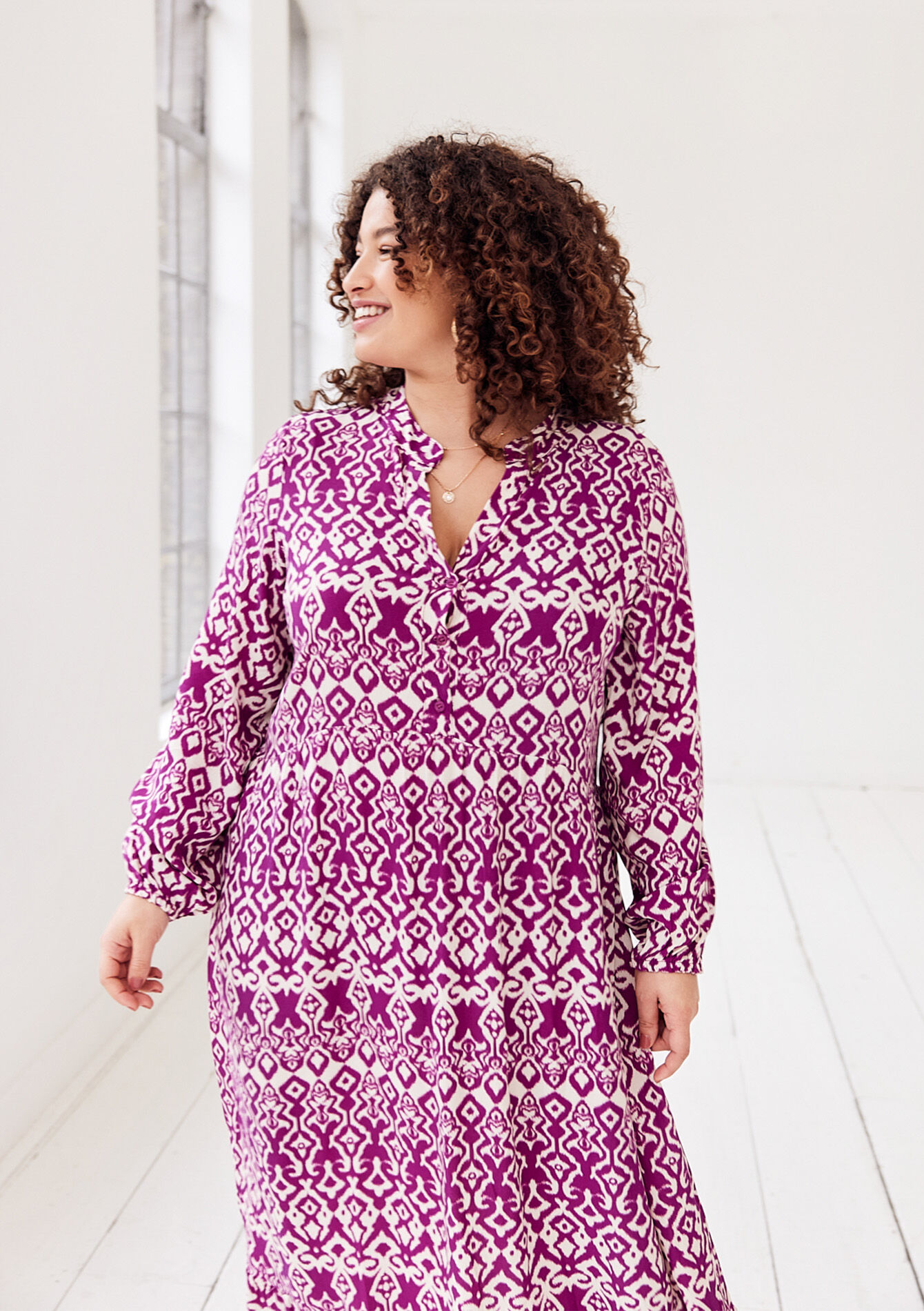 Maxi-jurk met ikatprint, undefined - VIOLINE - undefined