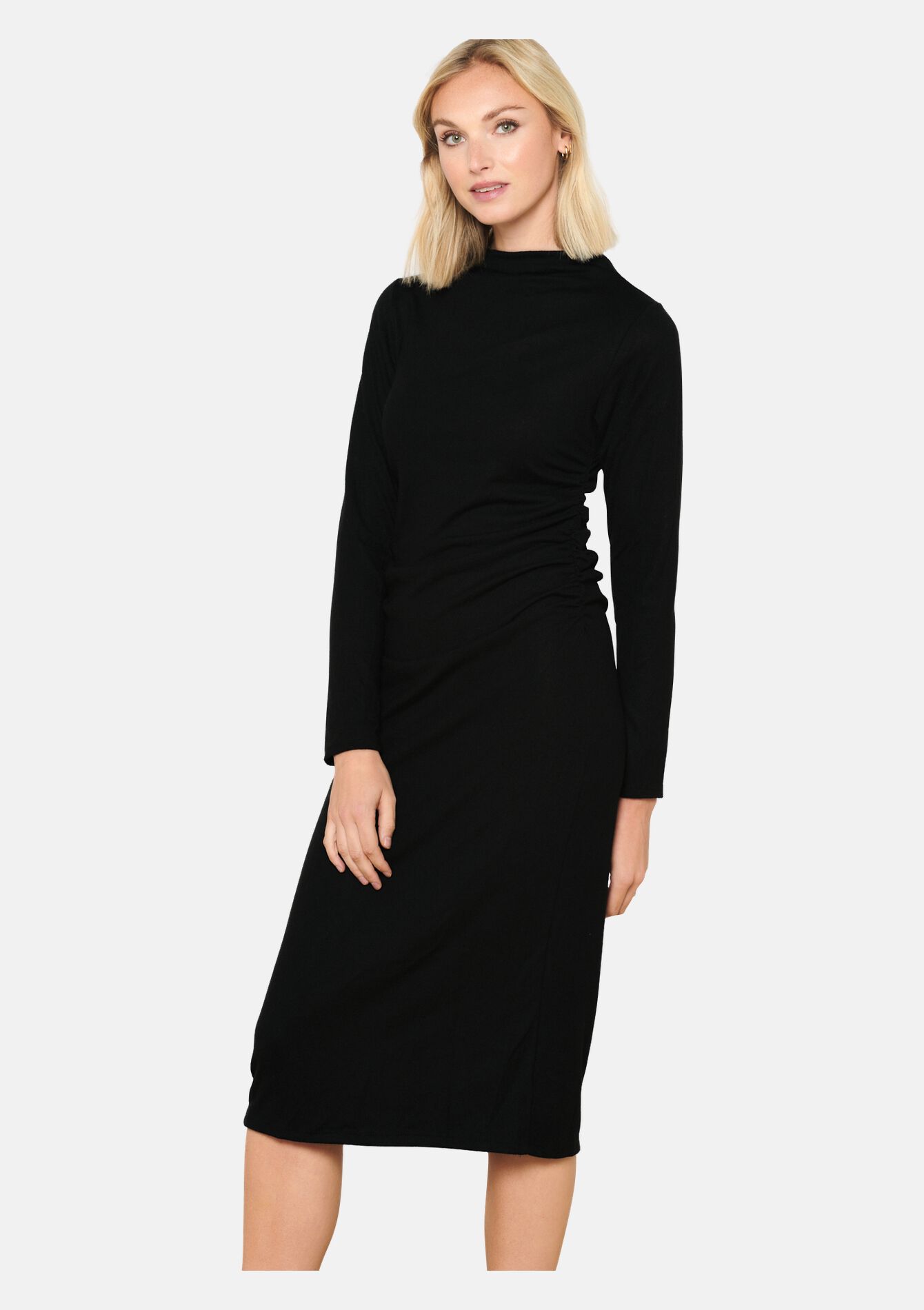 Midi dress with pleated detail, Midi dress with pleated detail, , back