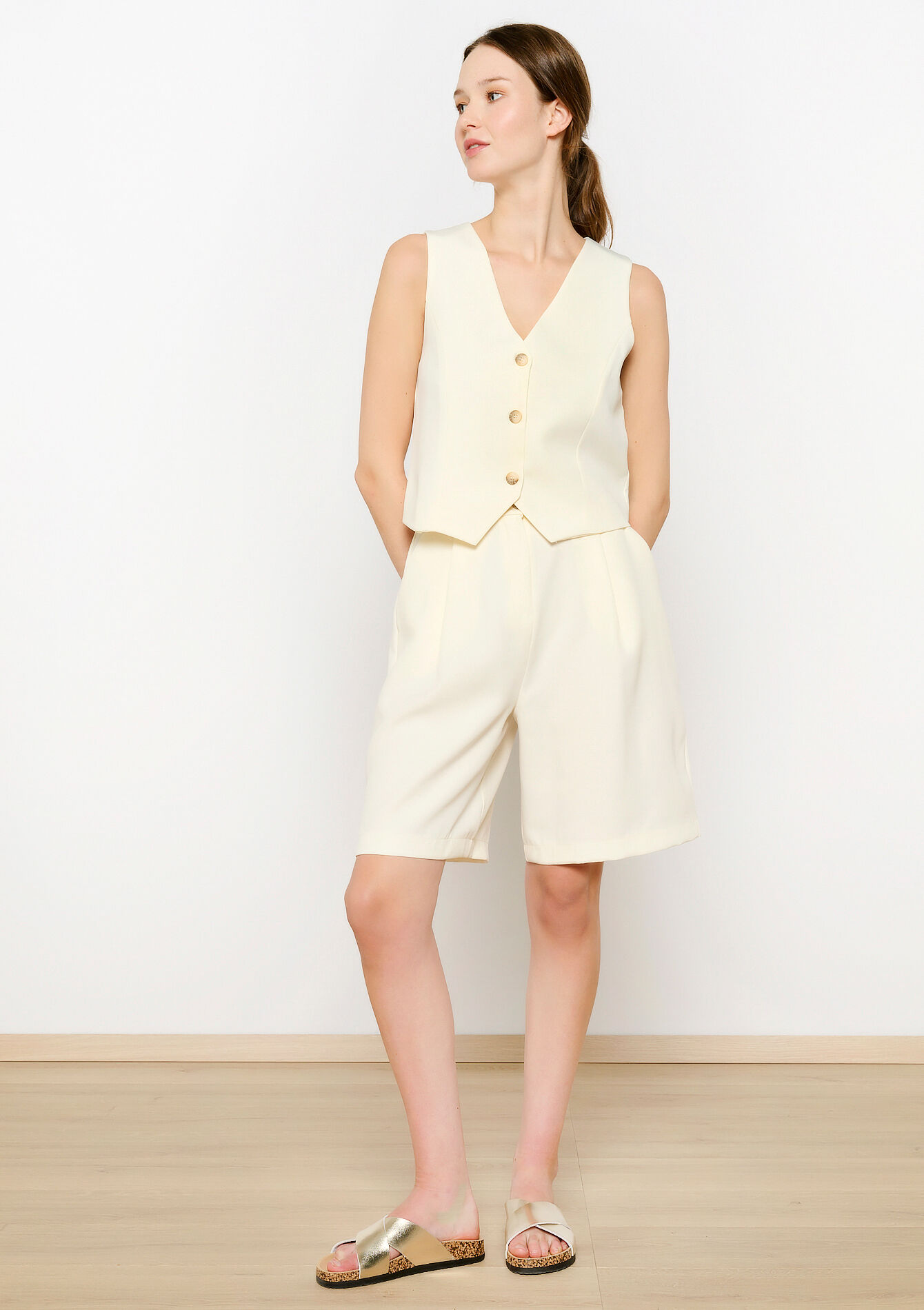 Veston avec boutons, Veston avec boutons - VANILLA WHITE - 09001422_1013